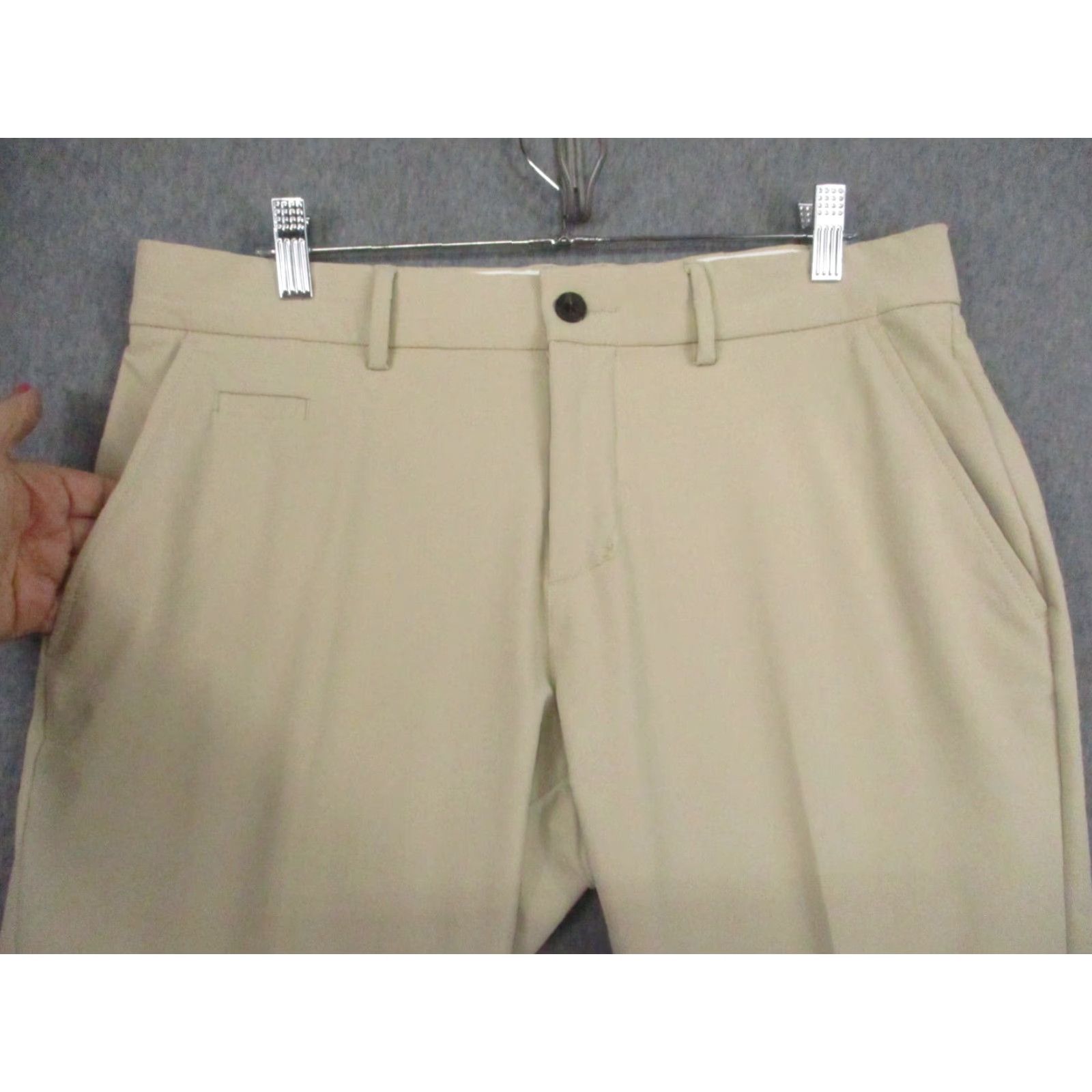 KJUS KJUS Pants Mens 33x29 Khaki Golf Performance Regular Fit Chino Size US 33 - 2 Thumbnail