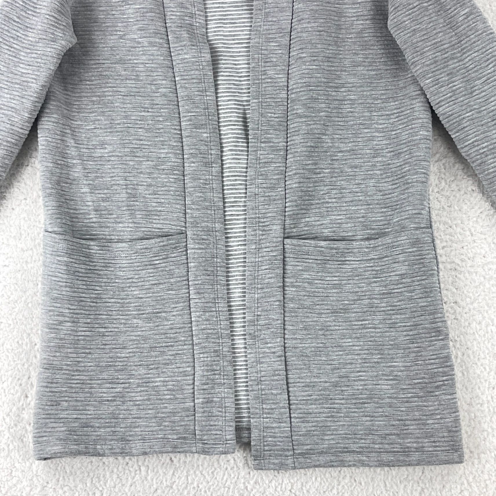 Vintage Jacqueline de Yong Cardigan Womens Medium Gray Open Front Long Sleeve Ribbed New Size M / US 6-8 / IT 42-44 - 5 Thumbnail