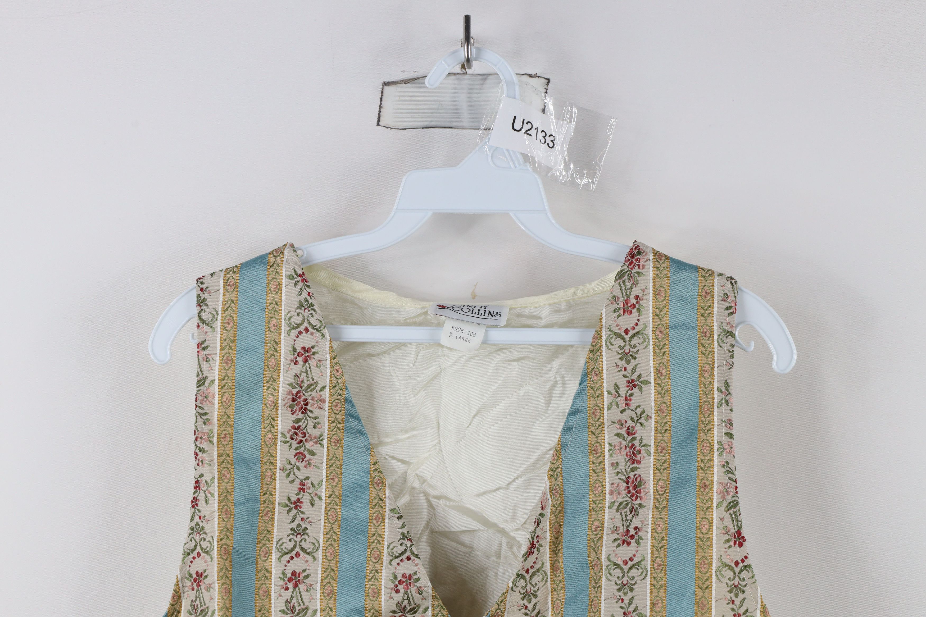 Vintage Vintage 90s Streetwear Flower Button Vest Jacket USA Size L / US 10 / IT 46 - 2 Thumbnail