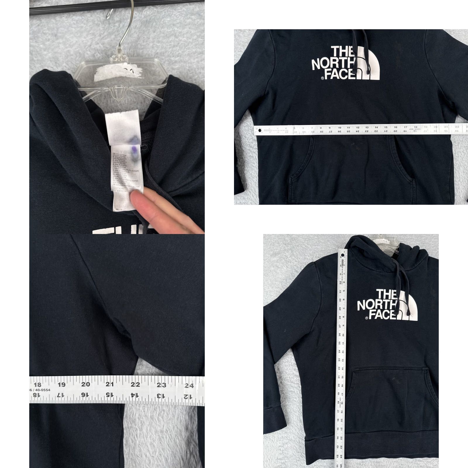 The North Face The North Face Hoodie Womens XL Black Pullover Zip Full Zip Cotton Blend Floral All Seasons Womens Size XL / US 12-14 / IT 48-50 - 8 Thumbnail