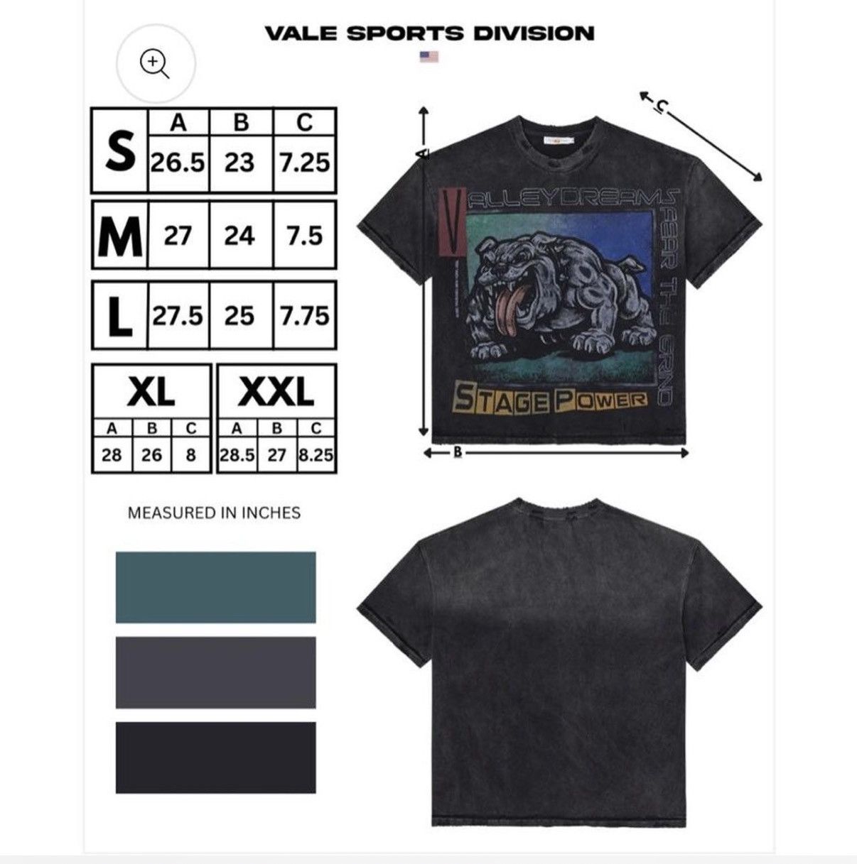 Vale Vale Big Stage Tee Size US L / EU 52-54 / 3 - 4 Thumbnail