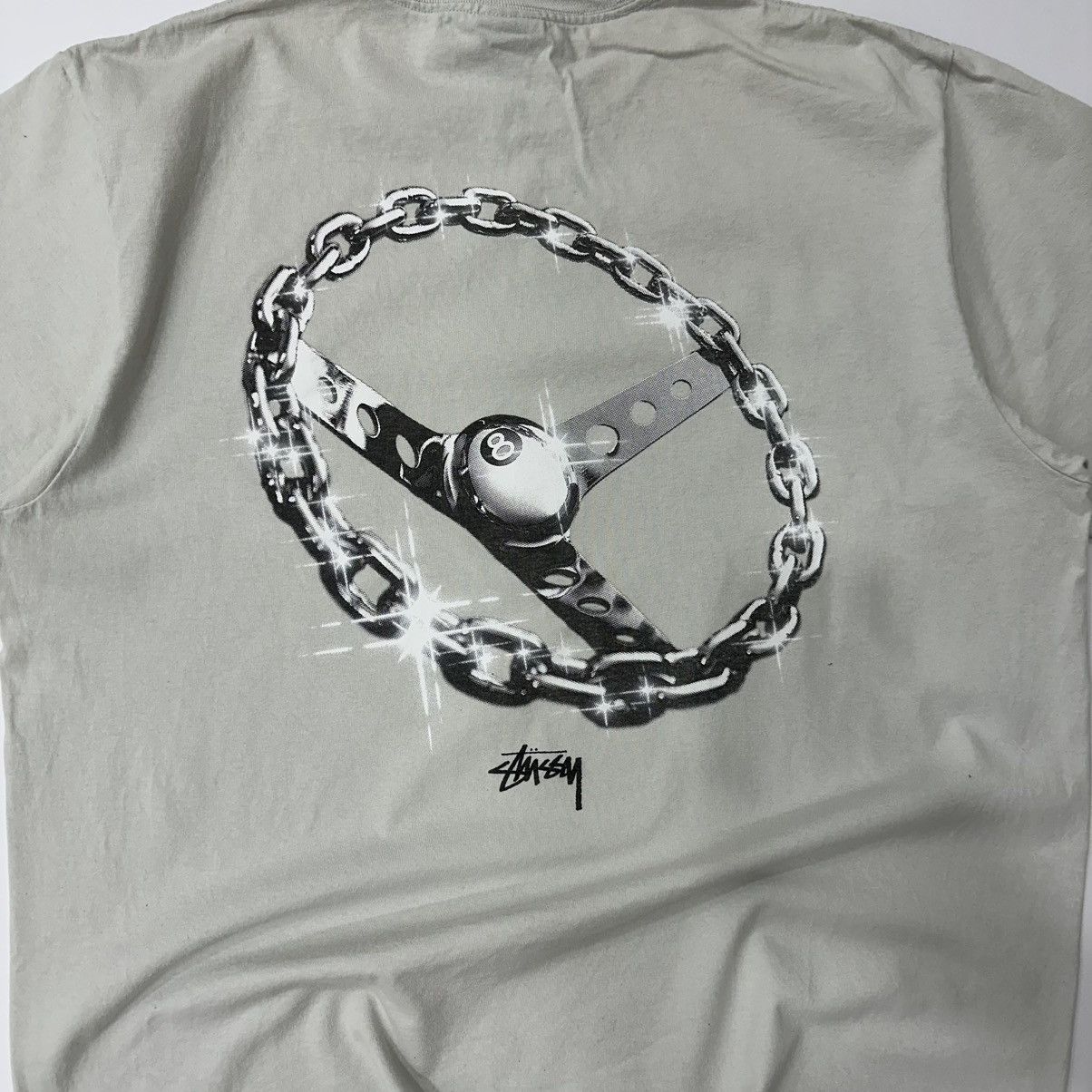 Designer × Stussy HYPE Stussy Chain-Link Tee Large rare y2k baggy graphic tee Size US L / EU 52-54 / 3 - 3 Thumbnail