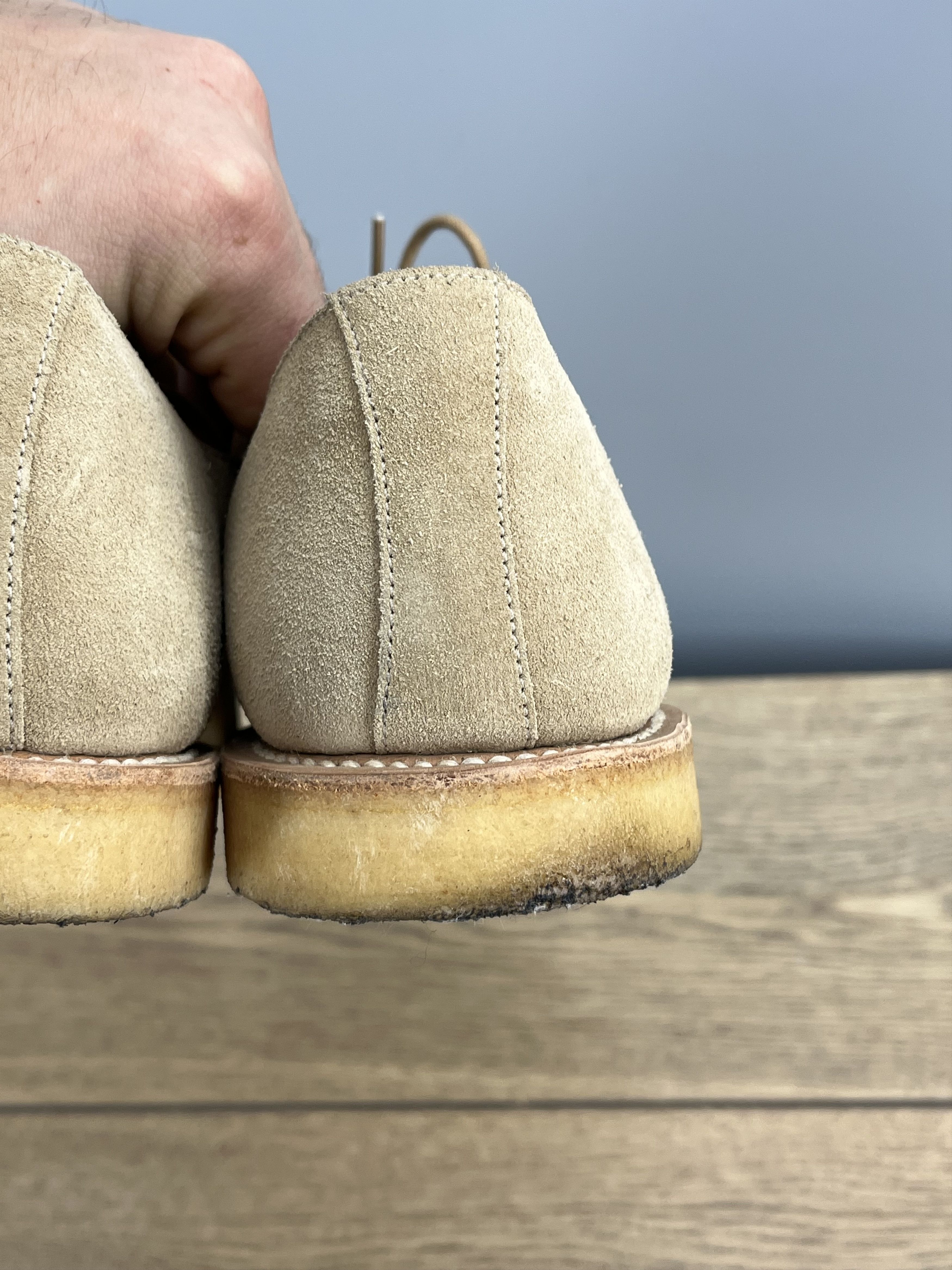 Richard James Richard James Savile Row Suede Derby Shoes Beige UK 9 Size US 9 / EU 42 - 7 Thumbnail