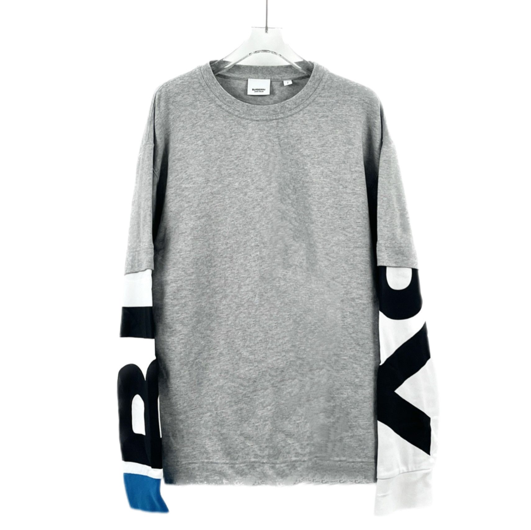 Burberry Burberry Logo Patch Two-in-One Sweatshirt Grey (S) Size US S / EU 44-46 / 1 - 1 Thumbnail