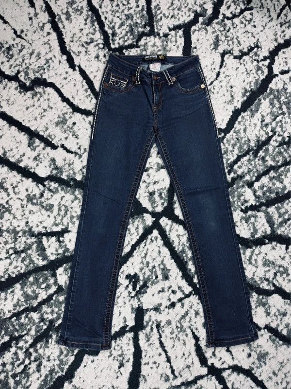 True Religion Vintage True Religion jeans pants navy blue usa logo M 29 Size 29" - 2 Thumbnail
