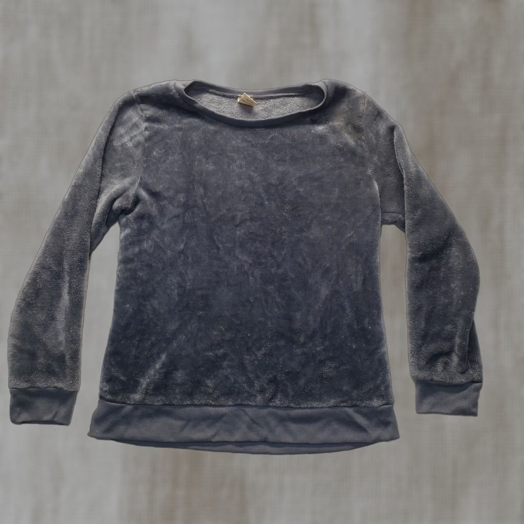 Faded Glory Faded Glory Sweater Shirt Women L Gray Solid Long Sleeve Adults Large Pullover Classic American Size L / US 10 / IT 46 - 1 Thumbnail