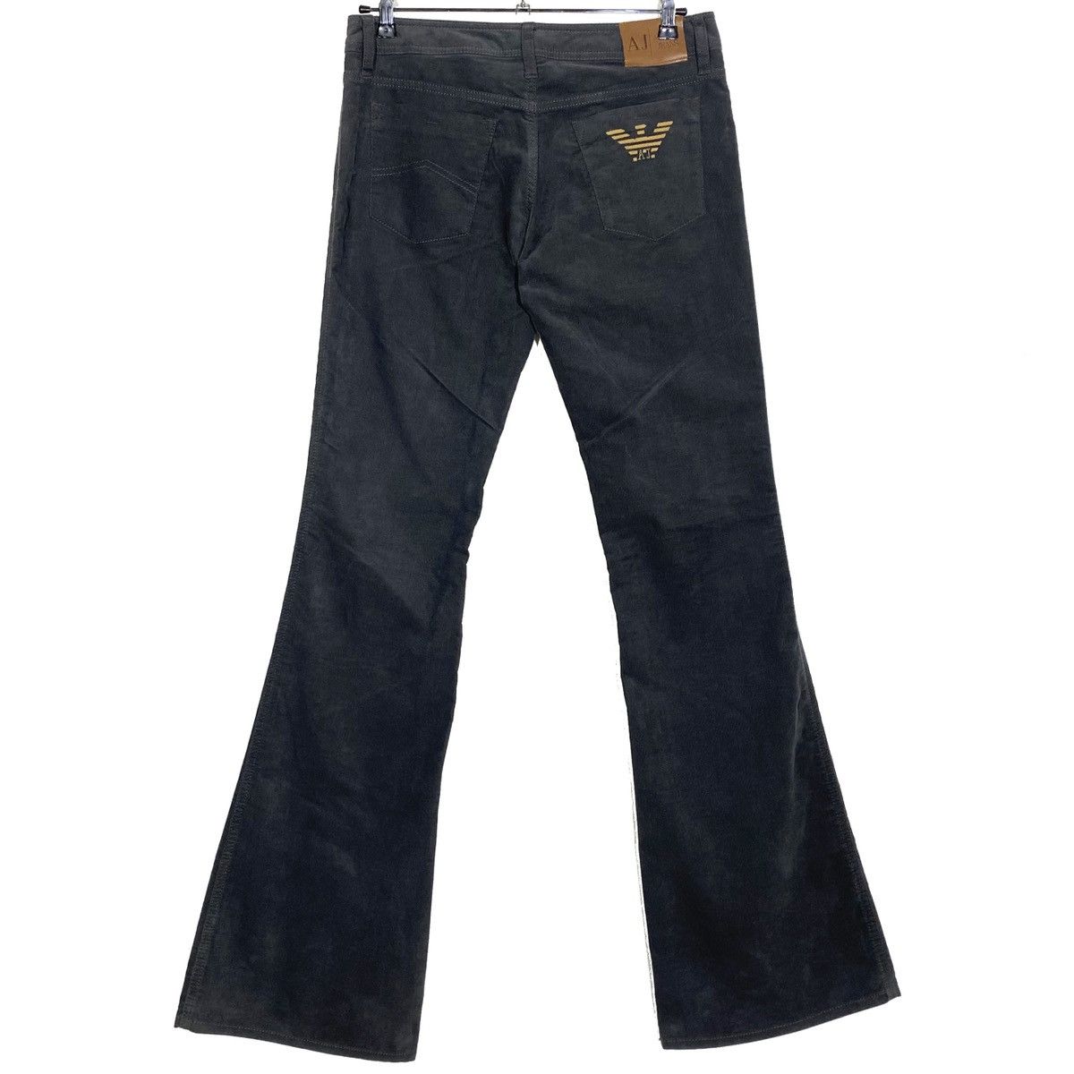Armani Pantalon Flare Velours Côtelé Vintage 2000’s Armani Jeans Size 27" / US 4 / IT 40 - 1 Thumbnail