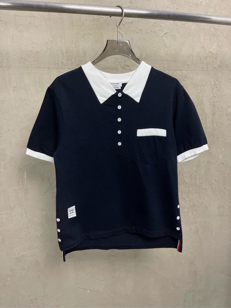 Thom Browne Thom browne Dark blue stitching embroidered button pocket s Size M / US 6-8 / IT 42-44 - 1 Thumbnail
