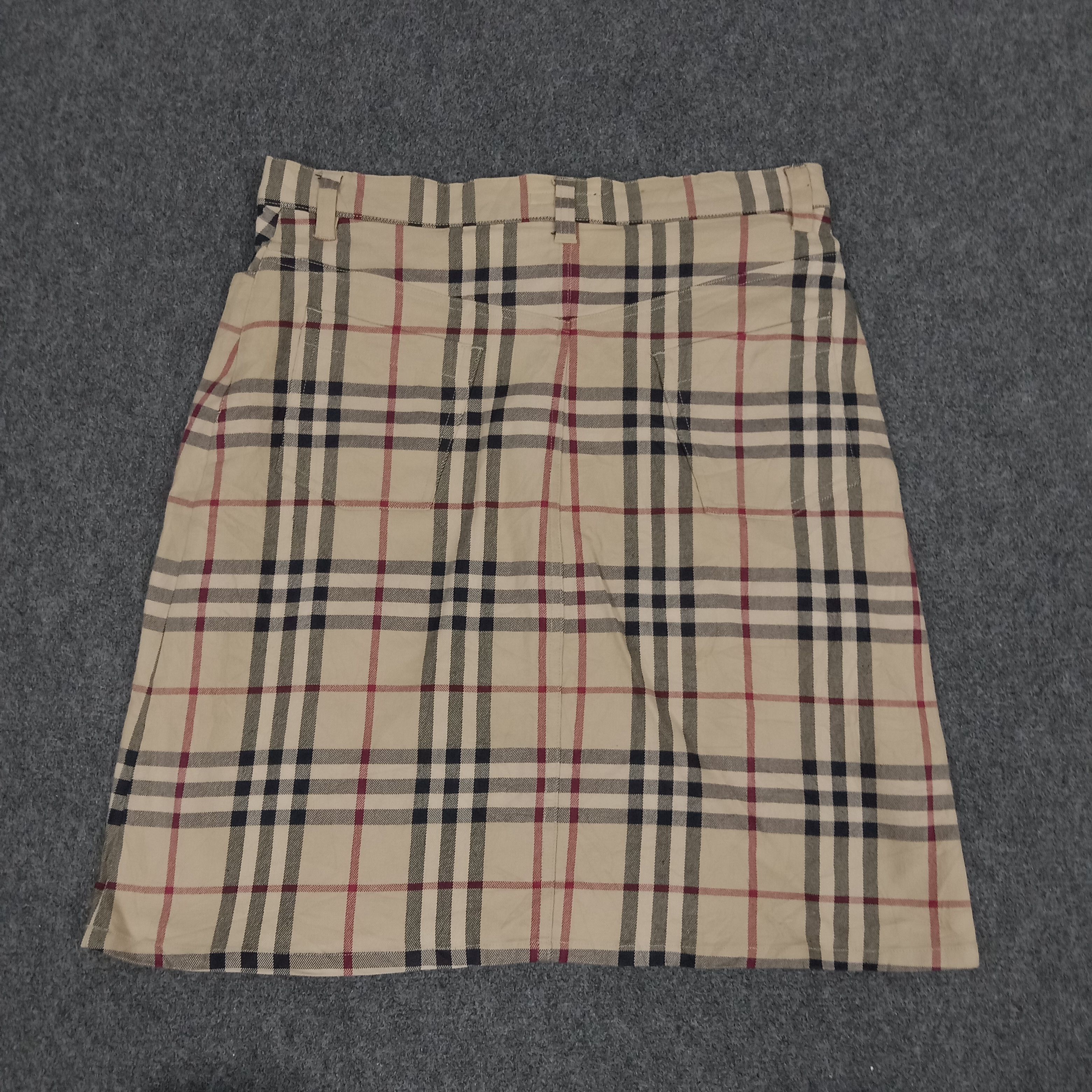 Burberry × Vintage Burberry London Nova Check Mini Skirts Size 29" - 3 Thumbnail
