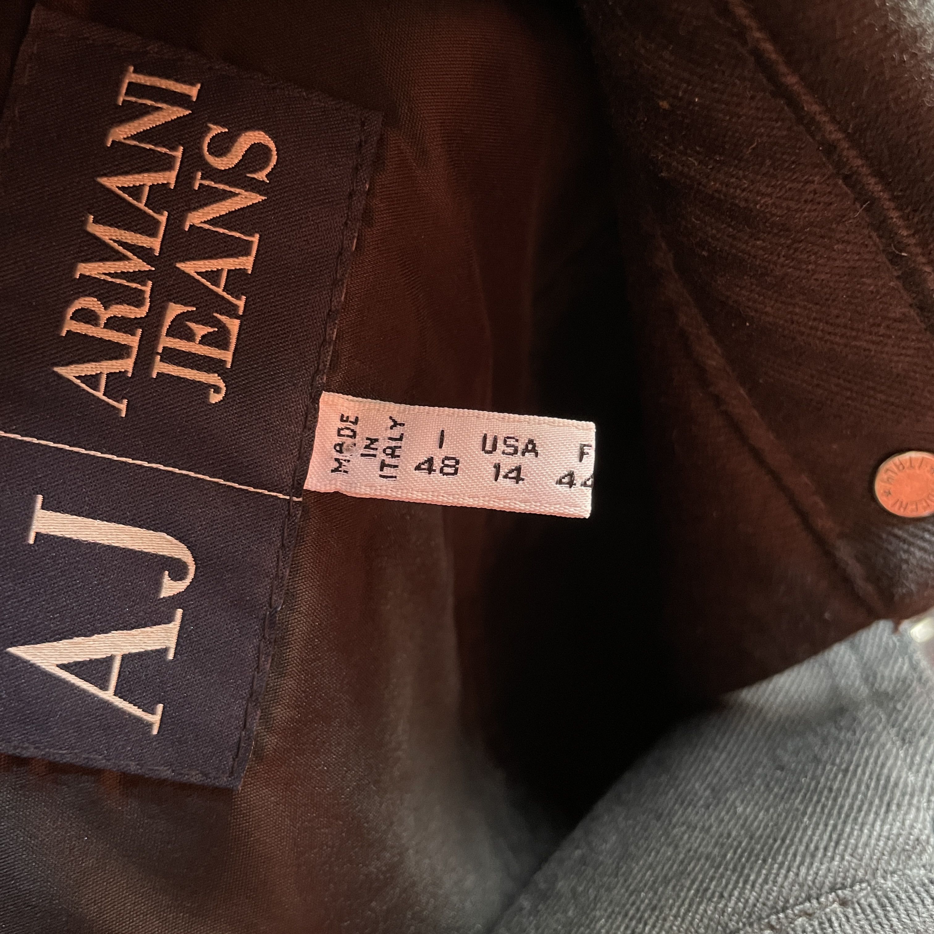 Armani Armani Jeans Vintage 00's Womens Cropped Fitted Jacket Size XL / US 12-14 / IT 48-50 - 13 Thumbnail
