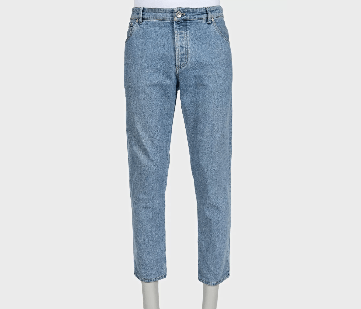 Brunello Cucinelli Brunello Cucinelli Blue Straight Leg Jeans IT54 XXL Size US 38 / EU 54 - 1 Thumbnail