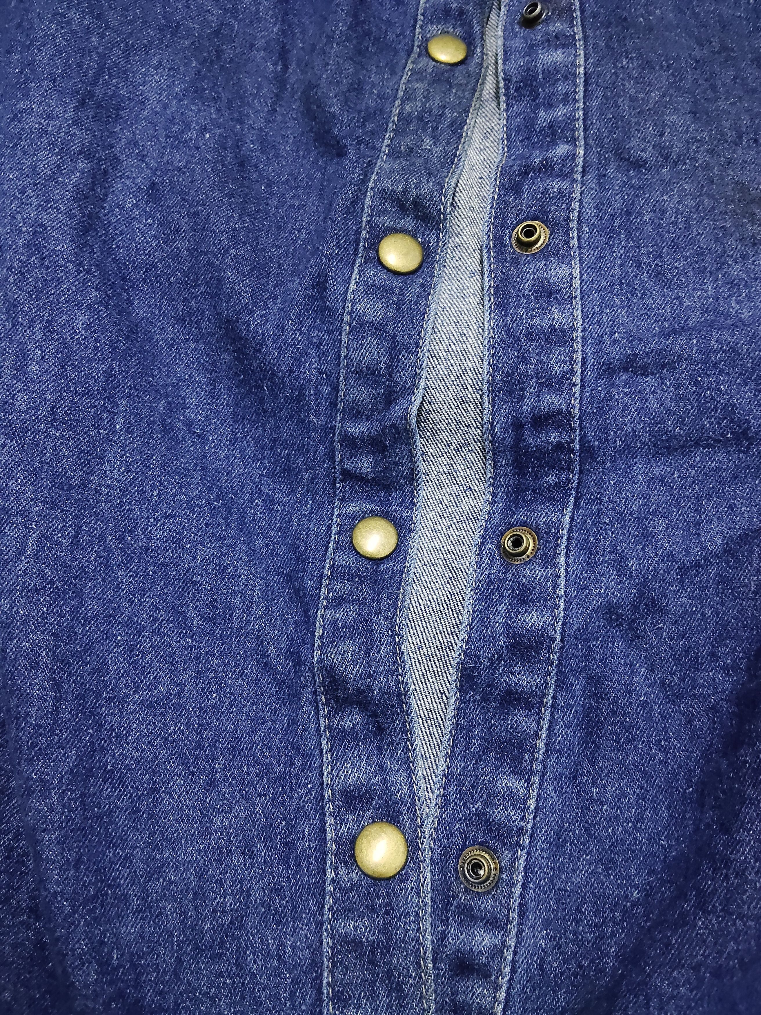 Japanese Brand × Vintage vintage DENVER CLUB denim snap button skirt Size 29" - 4 Thumbnail