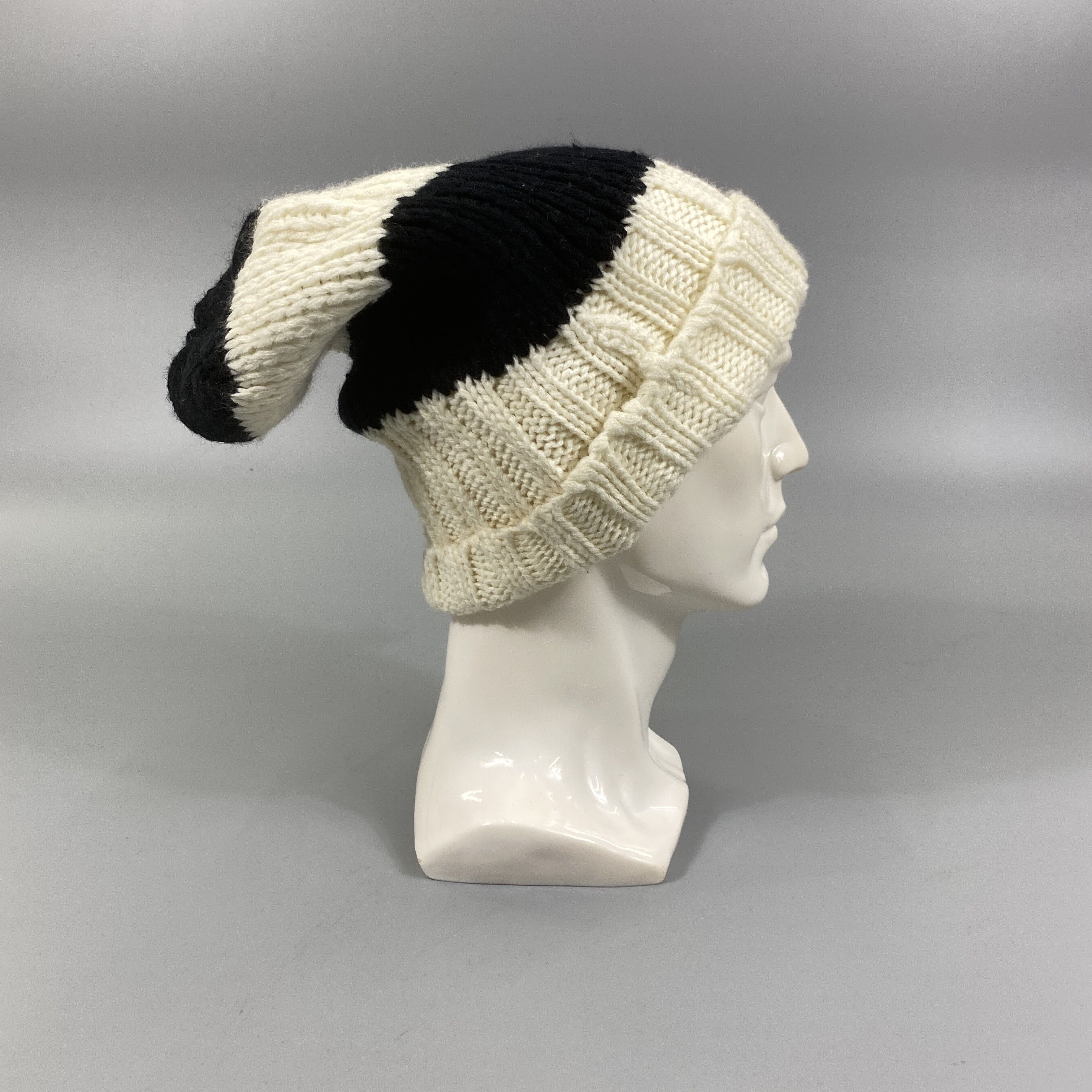Japanese Brand X Games Striped Snow Cap Beanie -BN704 Size ONE SIZE - 3 Thumbnail