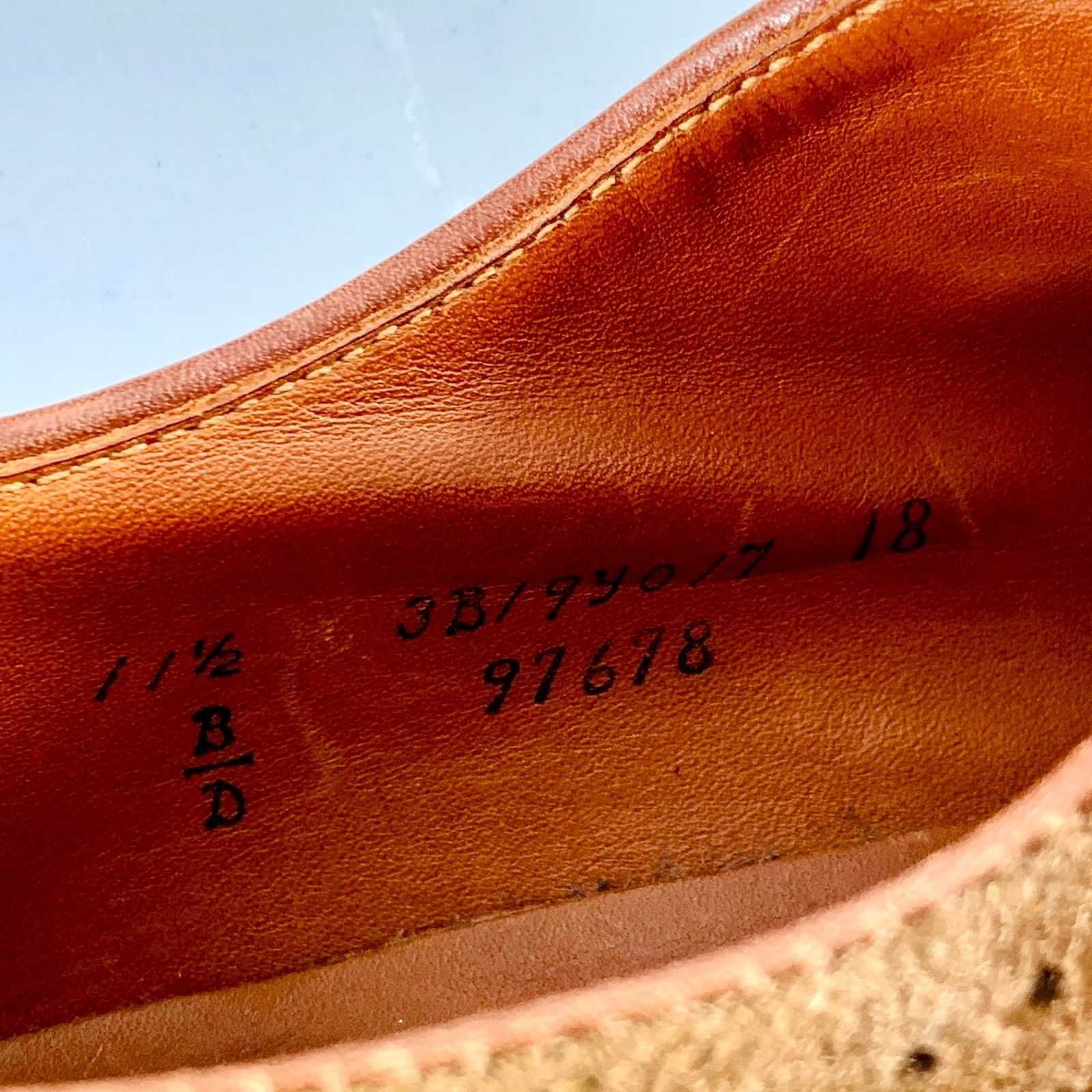 Alden ALDEN Size 12.5 Brown Perforated Suede Wingtip Lace-Up Shoes Size US 12.5 / EU 45-46 - 8 Thumbnail