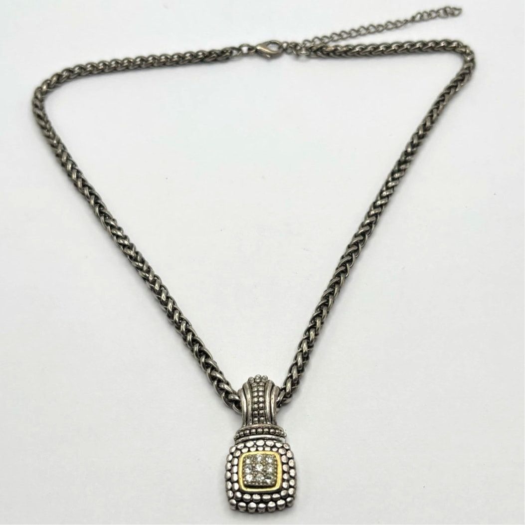 Other Retro Silver & Gold Necklace Size ONE SIZE - 3 Thumbnail
