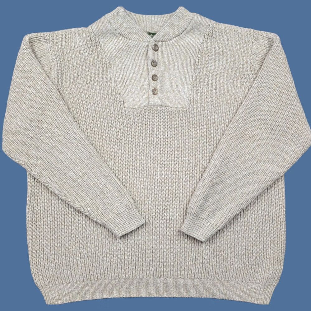 Eddie Bauer Eddie Bauer Sweater Mens XL Brown Knit 100% Cotton Casual Outdoor Henley Heavyweight Knit Size: XL Mens Brown Eddie Bauer Sweater (No extra words) Size US XL / EU 56 / 4 - 1 Thumbnail