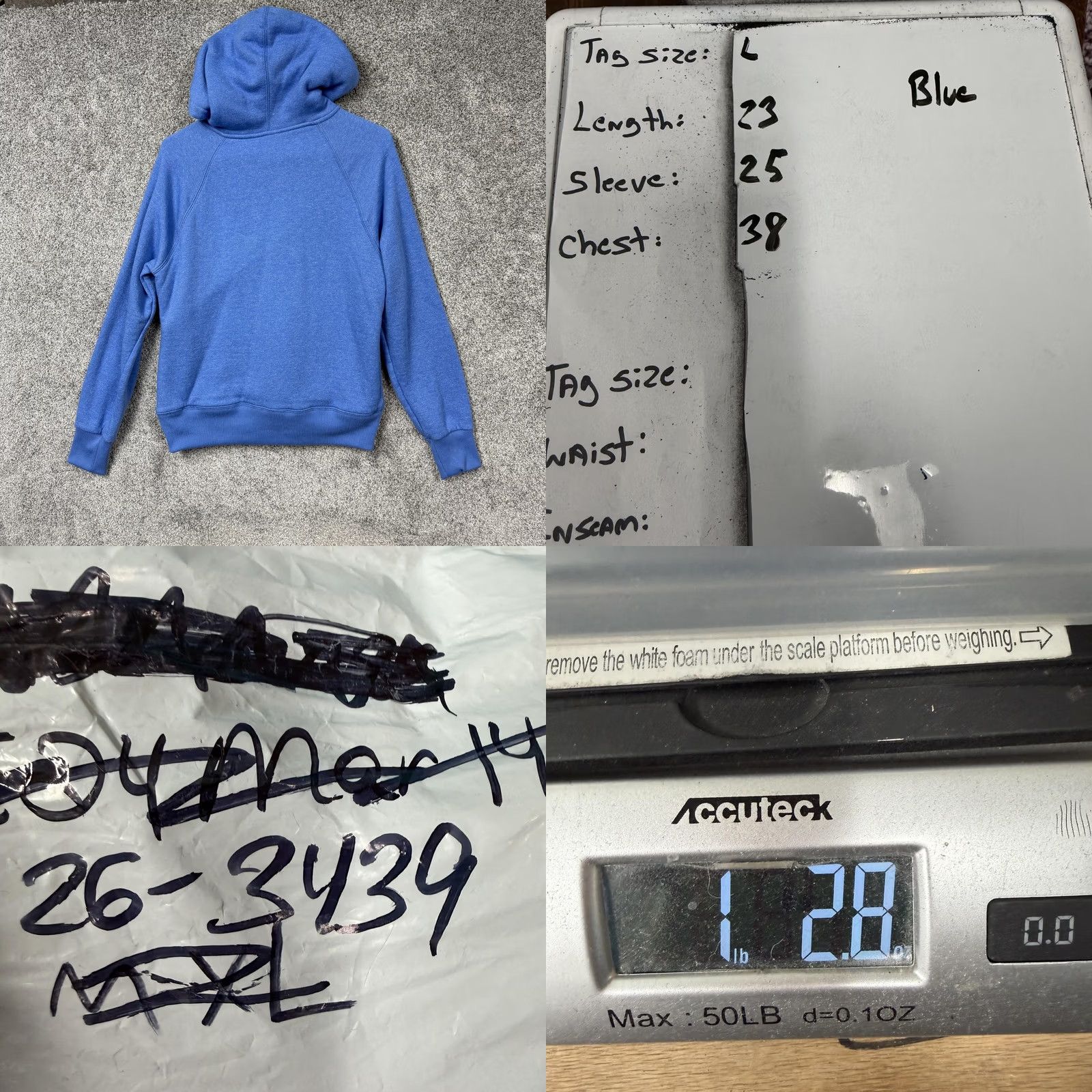 Faded Glory Faded Glory Hoodie Womens L 12-14 Blue Full Zip Sherpa Lined Winter Cabincore Hoodie Womens L 12-14 Blue Full Zip Sherpa Lined Winter Cabincore Size XL / US 12-14 / IT 48-50 - 8 Thumbnail