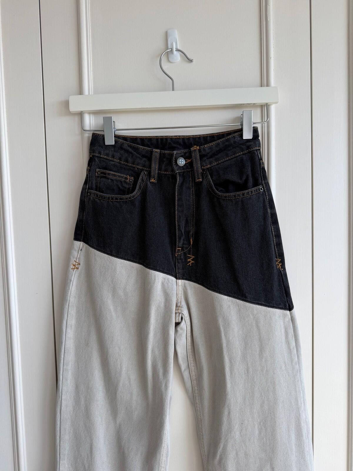 Ksubi new ksubi womens denim jean playback spliced bone black 24 6 Size 24" / US 00 / IT 34 - 3 Thumbnail