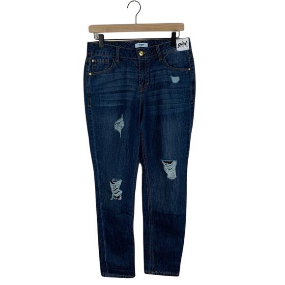 Other Kensie Jeans Dark Wash Distressed Girlfriend Womens Size 2 N Size 26" / US 2 / IT 38 - 1 Thumbnail
