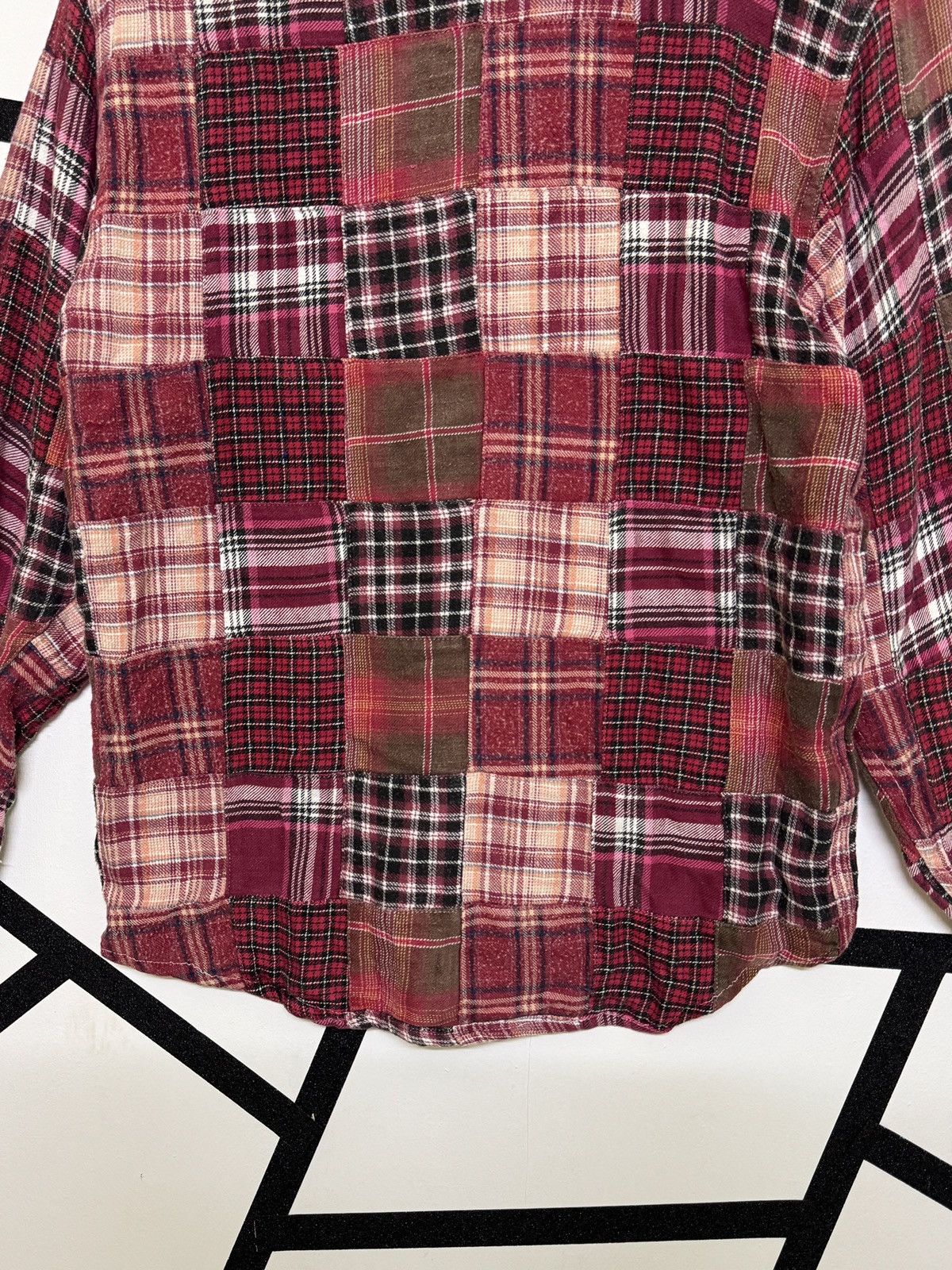Flannel Vintage JUNGLE STORM Patchwork Rebuild Flannel Shirt Size US S / EU 44-46 / 1 - 15 Thumbnail