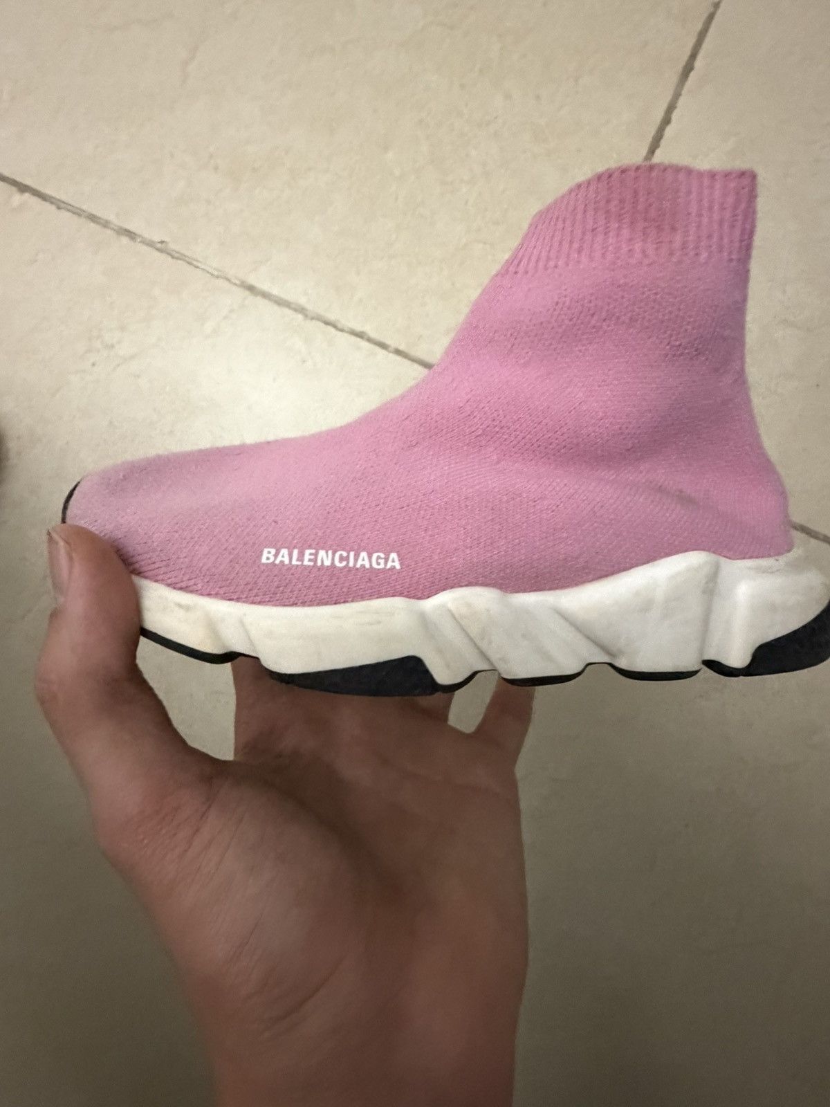 Balenciaga Balenciaga Speed Trainer Pink – Pre-Owned – Good Condition Size US 4 / IT 34 - 2 Thumbnail