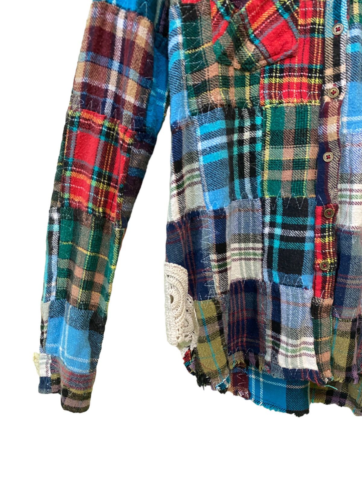 Designer × Japanese Brand × Vintage WE TGE FREE Patchworks Rebuild Flannel Size US XS / EU 42 / 0 - 6 Thumbnail