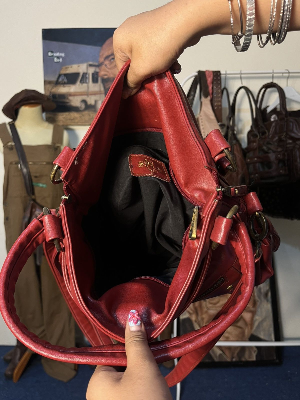 Japanese Brand Vtg red bag Size ONE SIZE - 11 Thumbnail