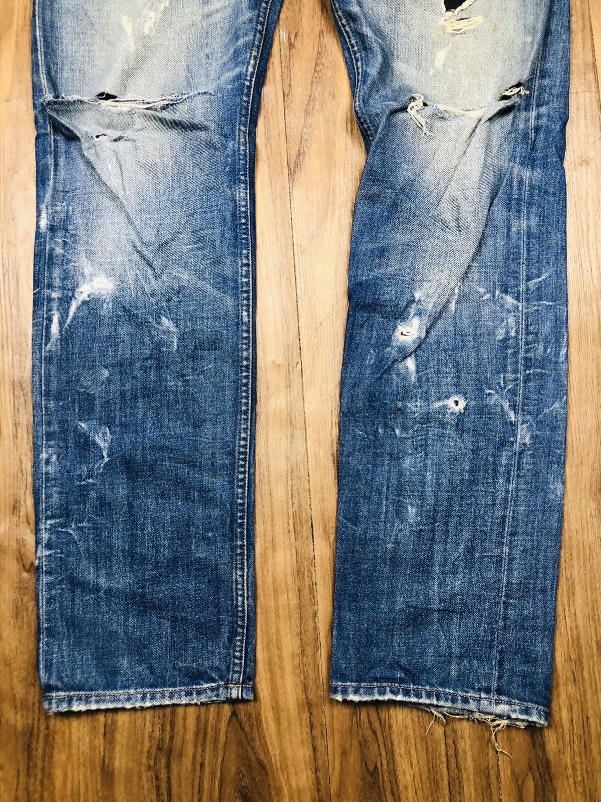 Diesel Diesel Industry Distress Jeans (36) Size US 33 - 4 Thumbnail
