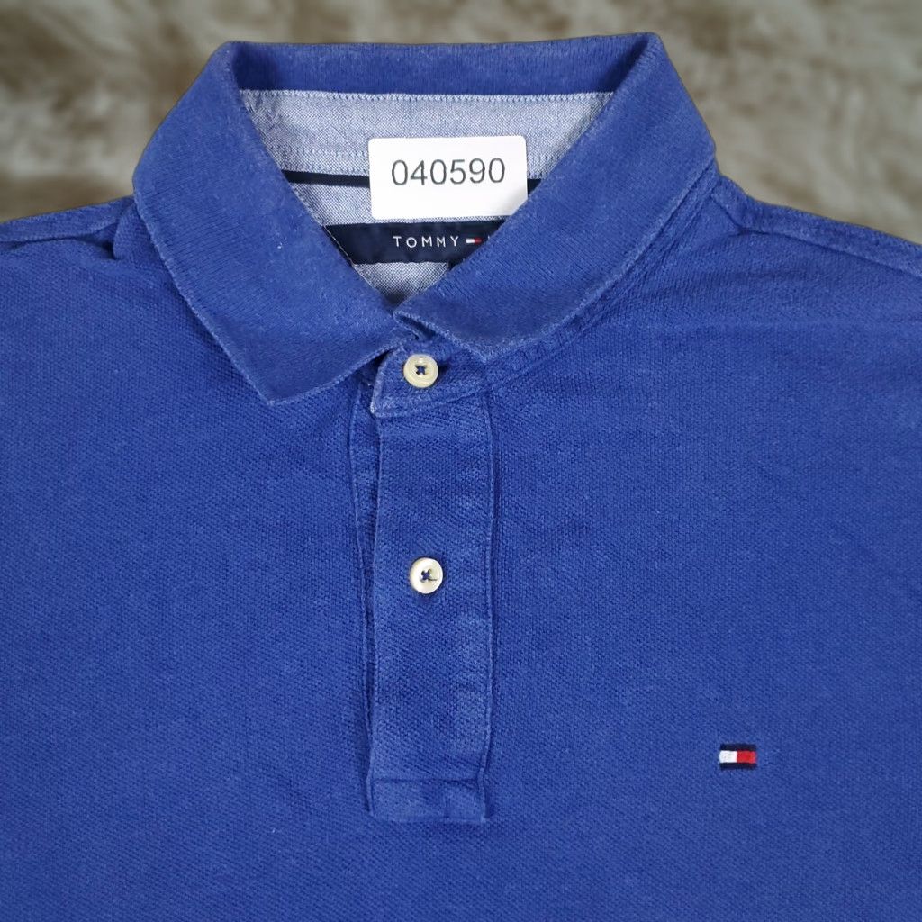Tommy Hilfiger Tommy Hilfiger Polo Shirt Mens Medium Blue Casual Short Sleeve Regular Fit 100% Cotton Size US M / EU 48-50 / 2 - 1 Thumbnail