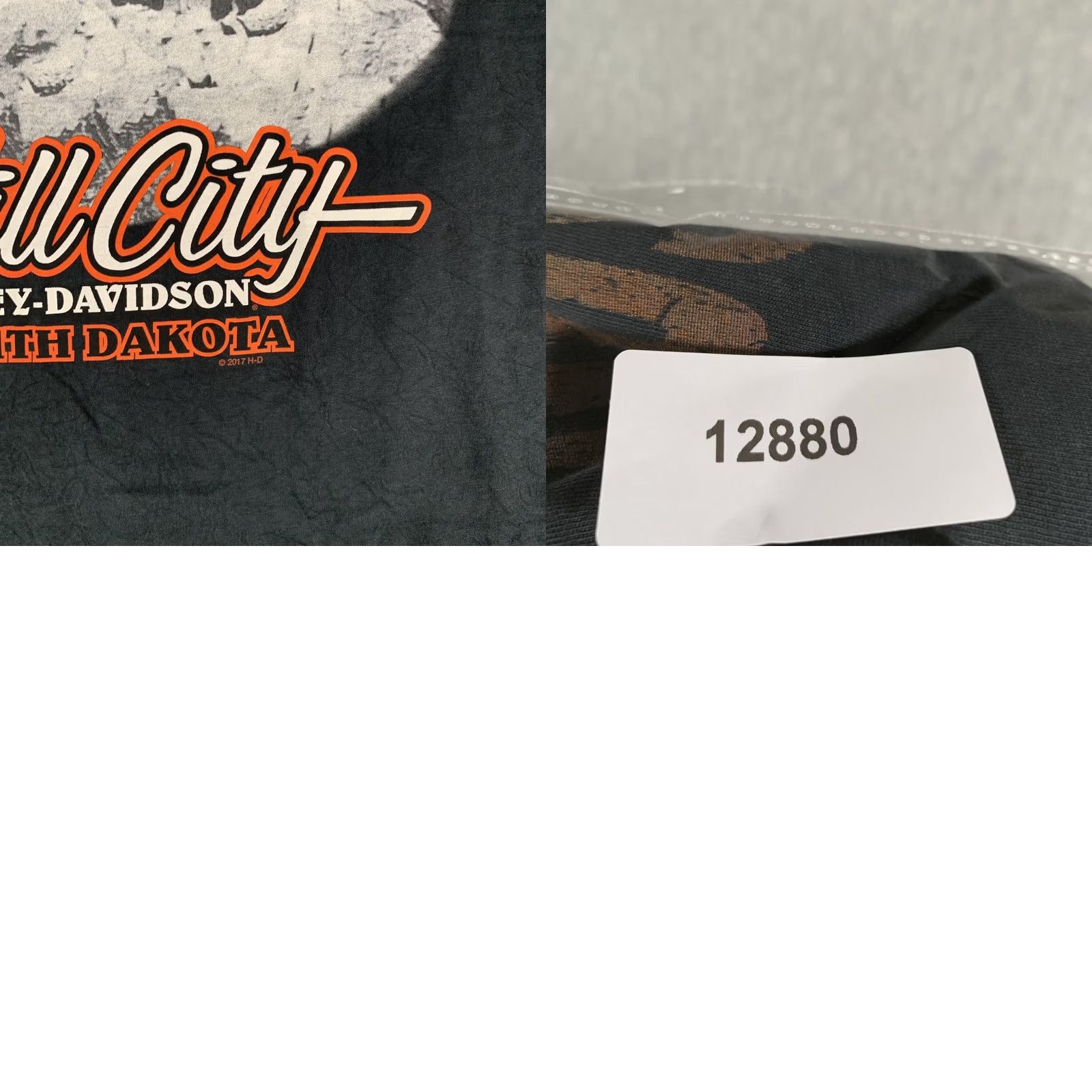 Harley Davidson VINTAGE Harley-Davidson Shirt Mens Large Black Hill City Mount Rushmore South Dakota Hooked by Harley-Davidson Hill City SD 1903 Live to Ride V-Twin Size US L / EU 52-54 / 3 - 9 Thumbnail