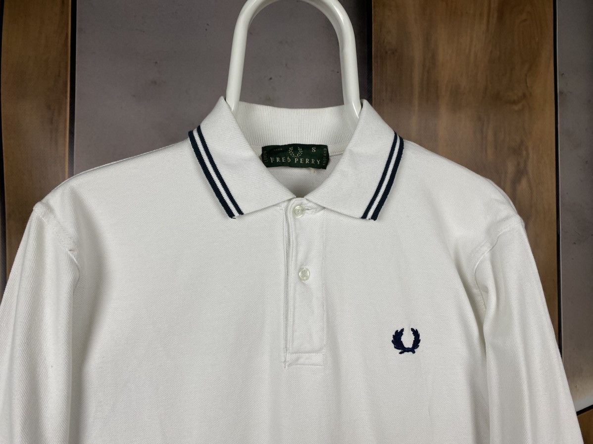Fred Perry 🍃Vintage 90s Sweatshirt Long Sleeve Fred Perry Striped Tee🍃 Size US S / EU 44-46 / 1 - 6 Thumbnail