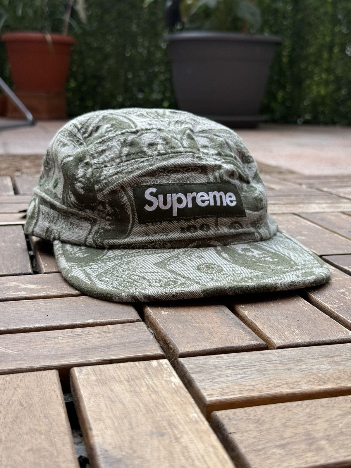 Supreme Supreme Dollar Bill Camp Cap - Olive (FW17) Size ONE SIZE - 2 Thumbnail