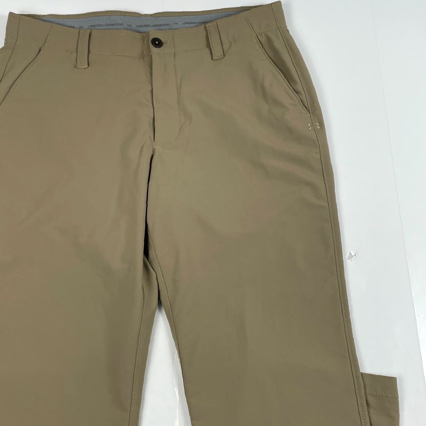 Under Armour Under Armour Pants Mens 36 x 30 Beige Golf Straight Leg Outdoors Stretch Casual Workwear 5-Pocket Mens Level Size US 36 / EU 52 - 3 Thumbnail