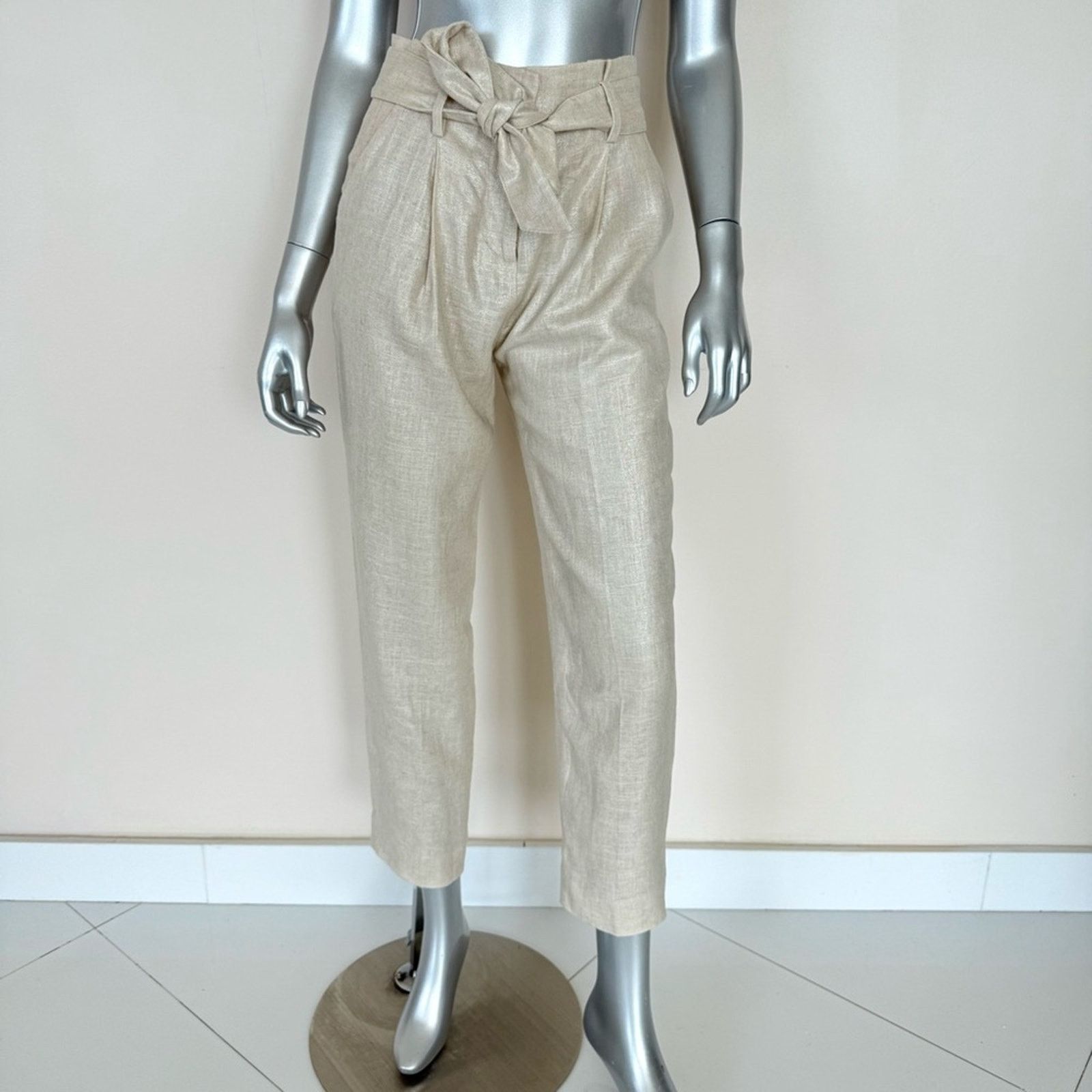 Veronica Beard NEW! Veronica Beard women linen ankle pants size 0 Authentic Size 25" / US 0 / IT 36 - 1 Thumbnail