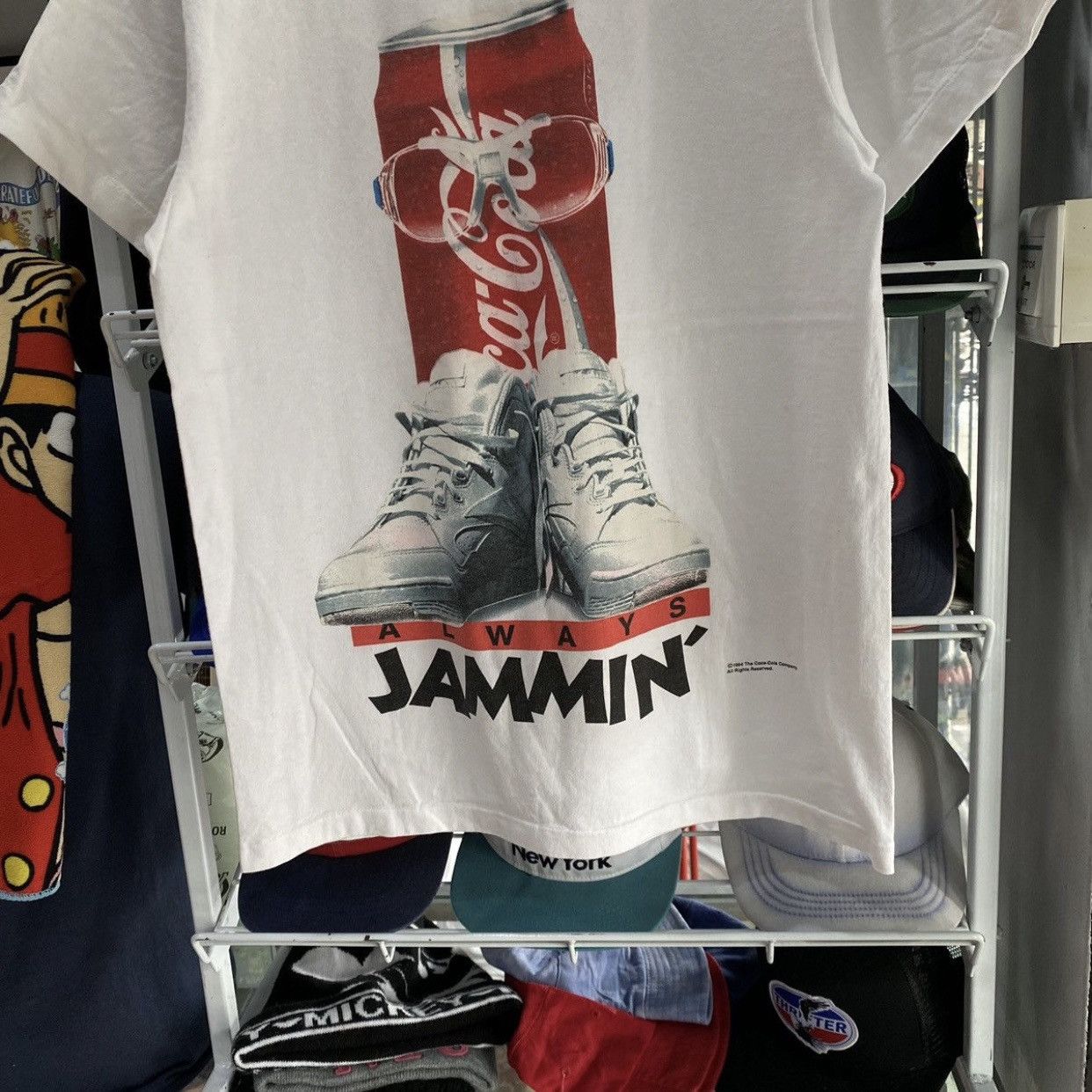 Coca Cola Vintage 1994 Coca-Cola "Always Jammin" Graphic T-Shirt White Size US M / EU 48-50 / 2 - 4 Thumbnail