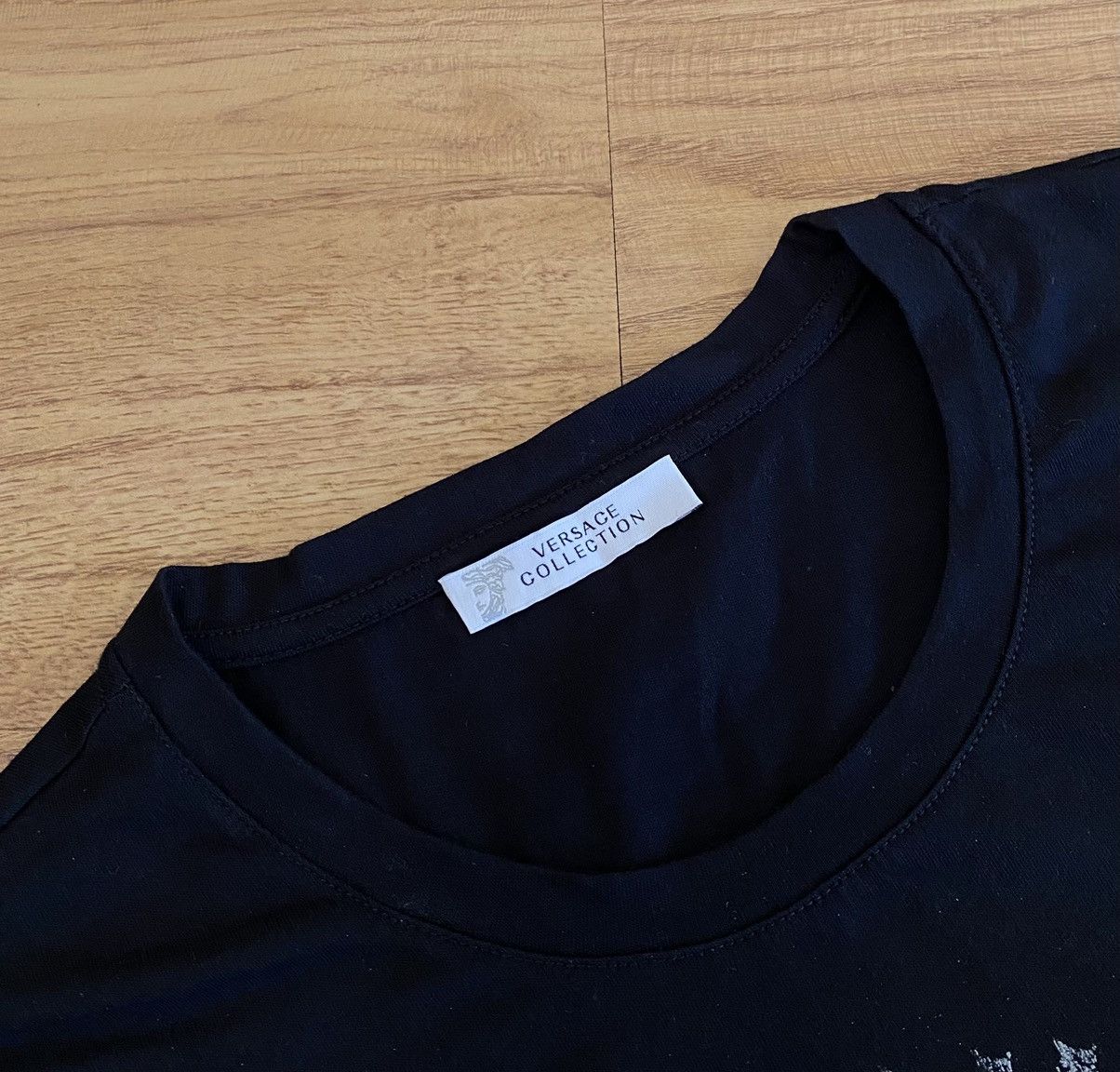 Versace Versace Collection Big Logo Medusa Tee x Luxury x Streetwear Size US M / EU 48-50 / 2 - 5 Thumbnail