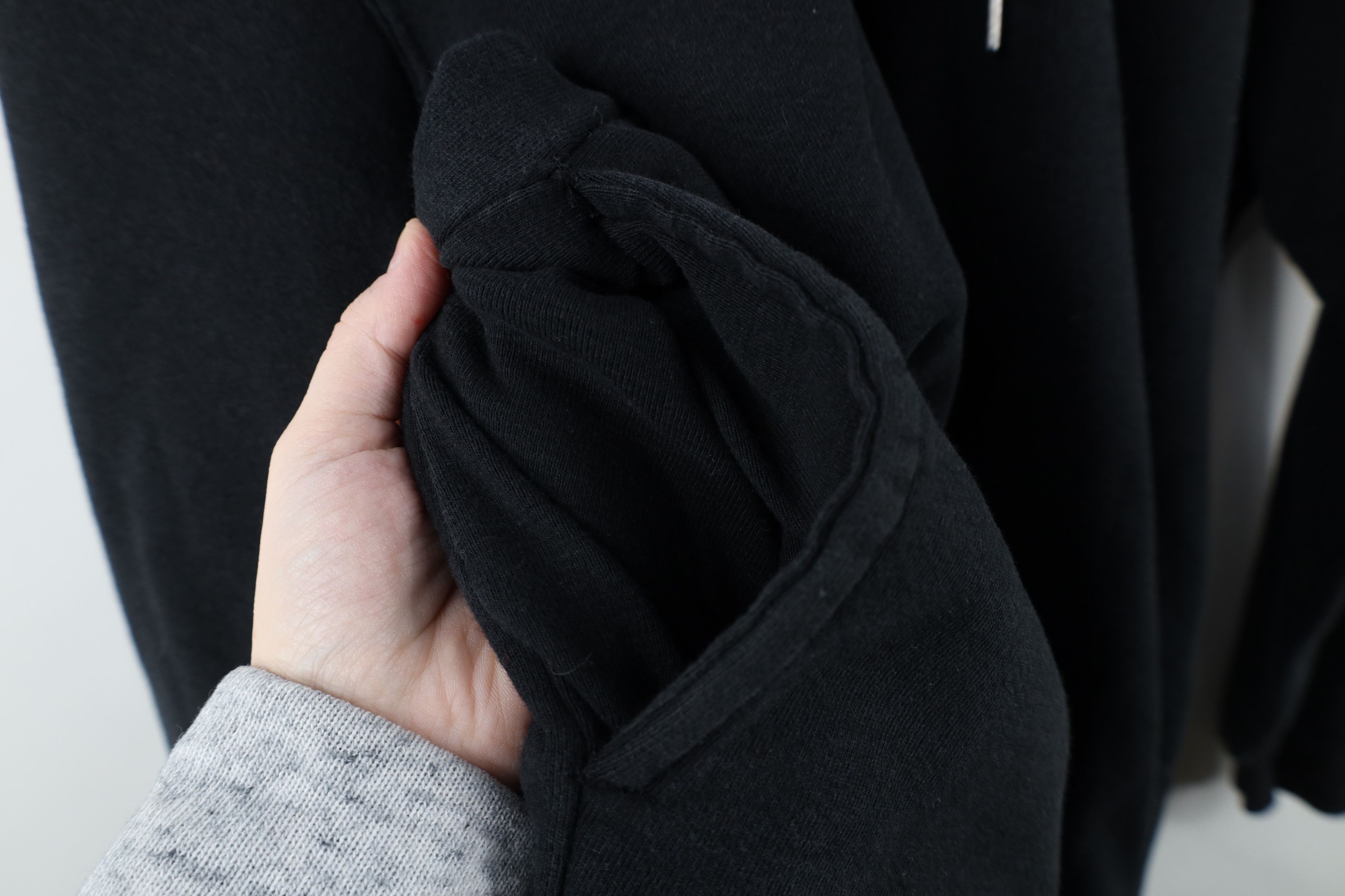 Vintage Vintage 90s Streetwear Heavyweight Side Pocket Hoodie Black Size US XL / EU 56 / 4 - 7 Thumbnail