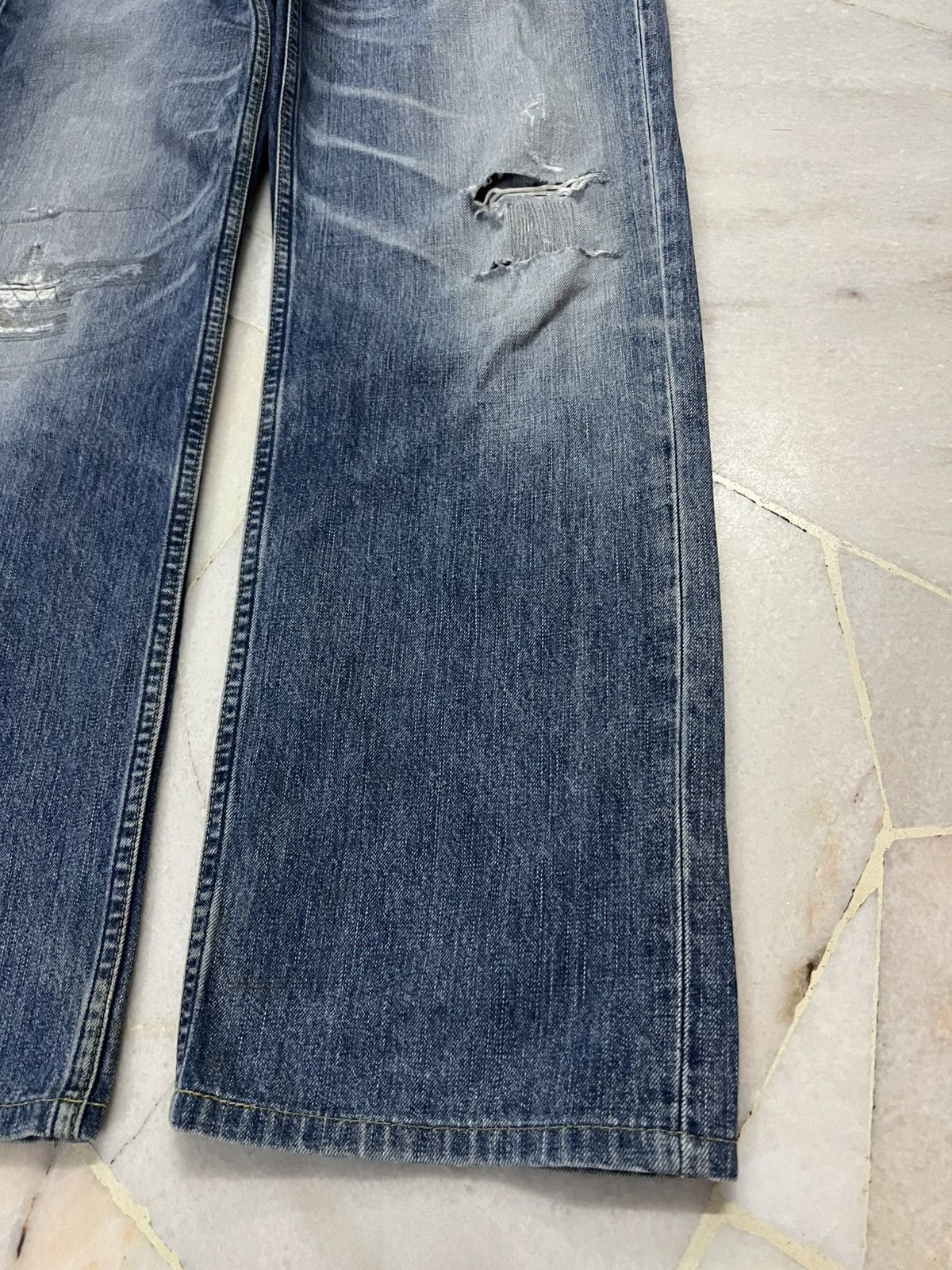 Levi's 💥Baggy💥Vintage LPC Levis 502 Faded Distressed Jean Size US 33 - 5 Thumbnail