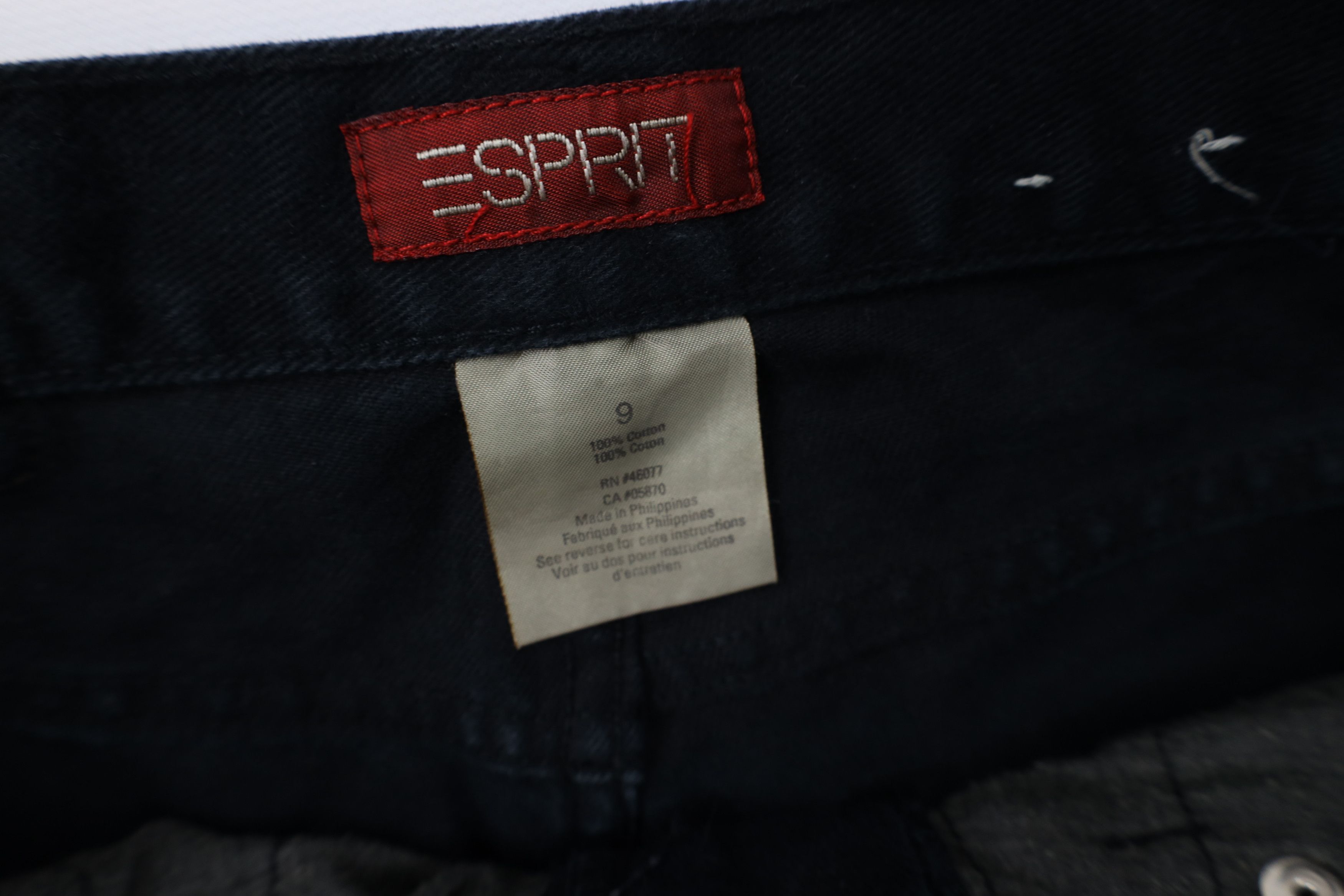 Esprit Vintage 90s Y2K Esprit Relaxed Tapered Leg Jeans Black Size 30" / US 8 / IT 44 - 10 Thumbnail