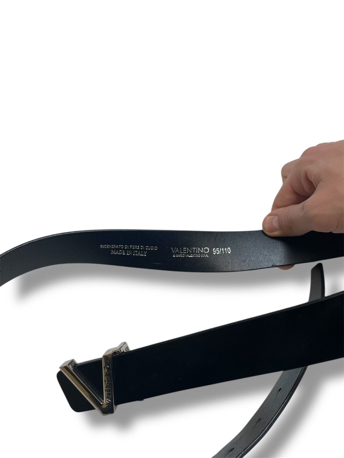 Valentino Valentino Black VLogo Belt man Leather Black y2k Size ONE SIZE - 6 Thumbnail