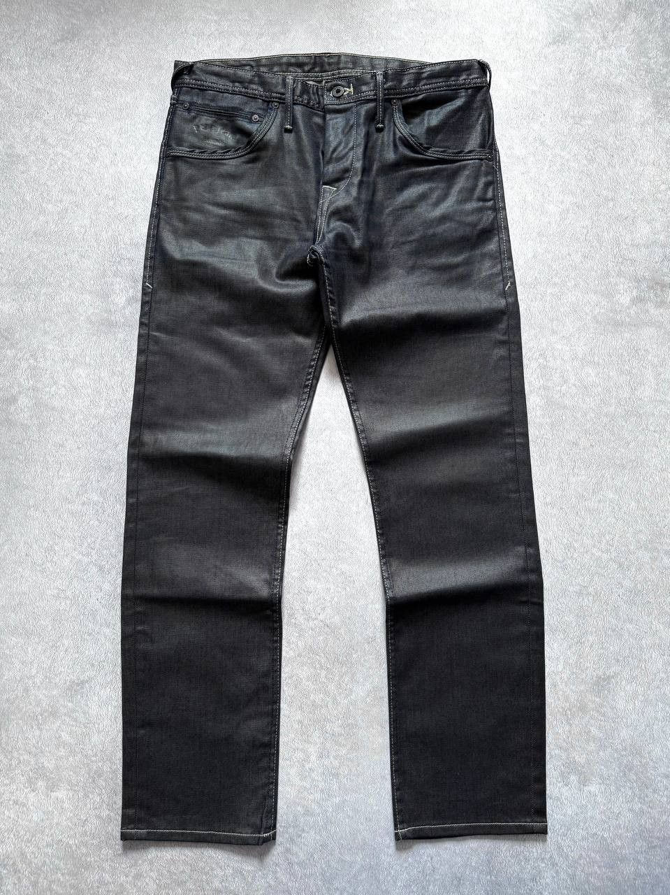 Pepe Jeans Pepe Jeans Waxed Denim Pants Size US 33 - 1 Thumbnail