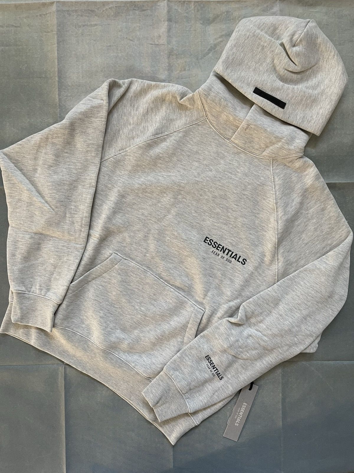 image of Essentials Offwhite Pullover Hoodie Oatmeal Fw21, Men's (Size XS)