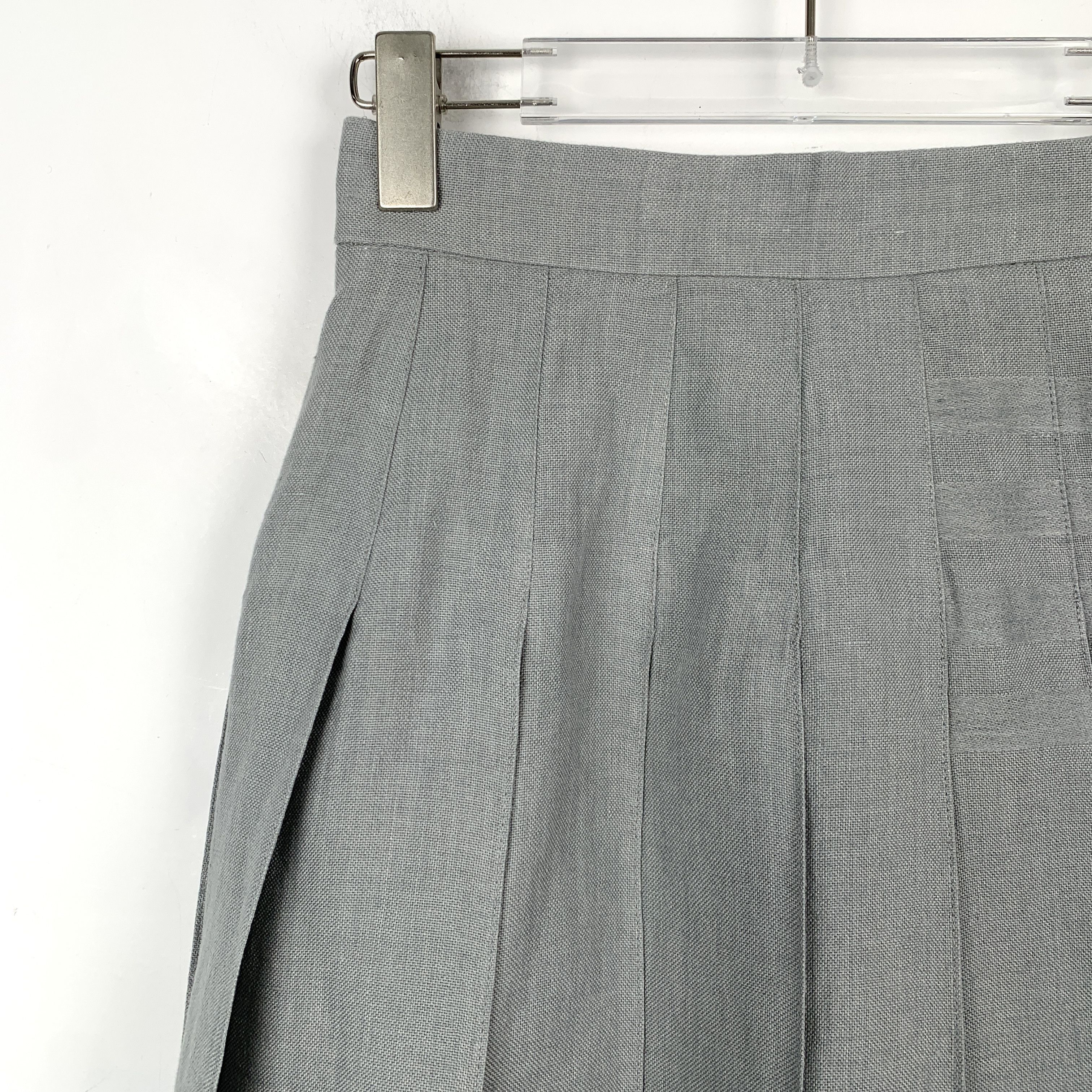 Thom Browne Thom Browne Grey classic wool pleated skirt Size S / US 4 / IT 40 - 3 Thumbnail