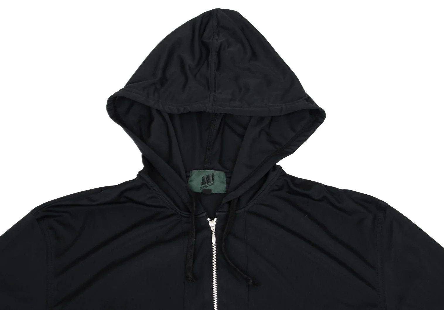 Jean Paul Gaultier Junior Poly Zip Hoodie in Black Size 48 Size US M / EU 48-50 / 2 - 2 Thumbnail