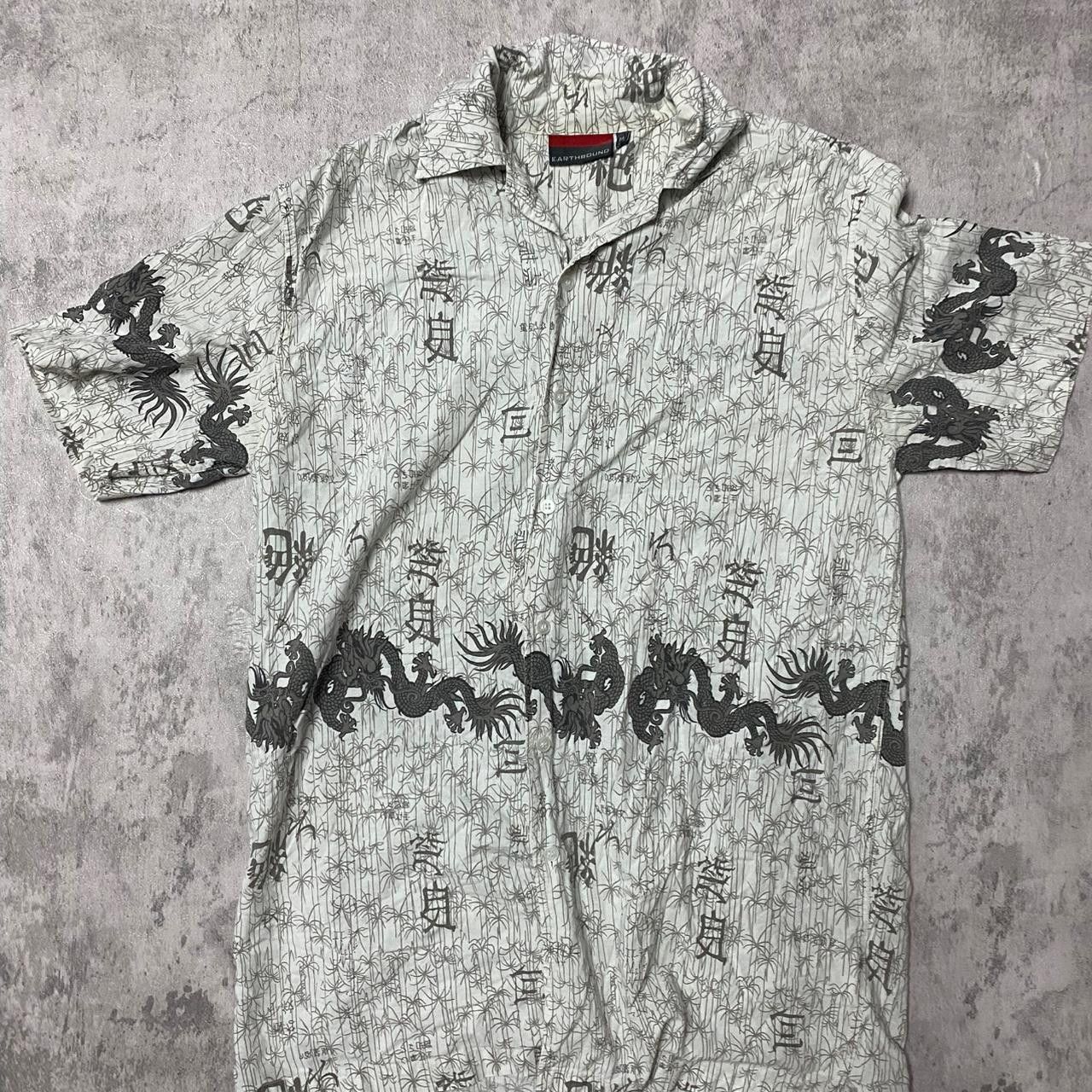 Other White and black dragon button-up shirt #dragon #buttonup Size US M / EU 48-50 / 2 - 1 Thumbnail