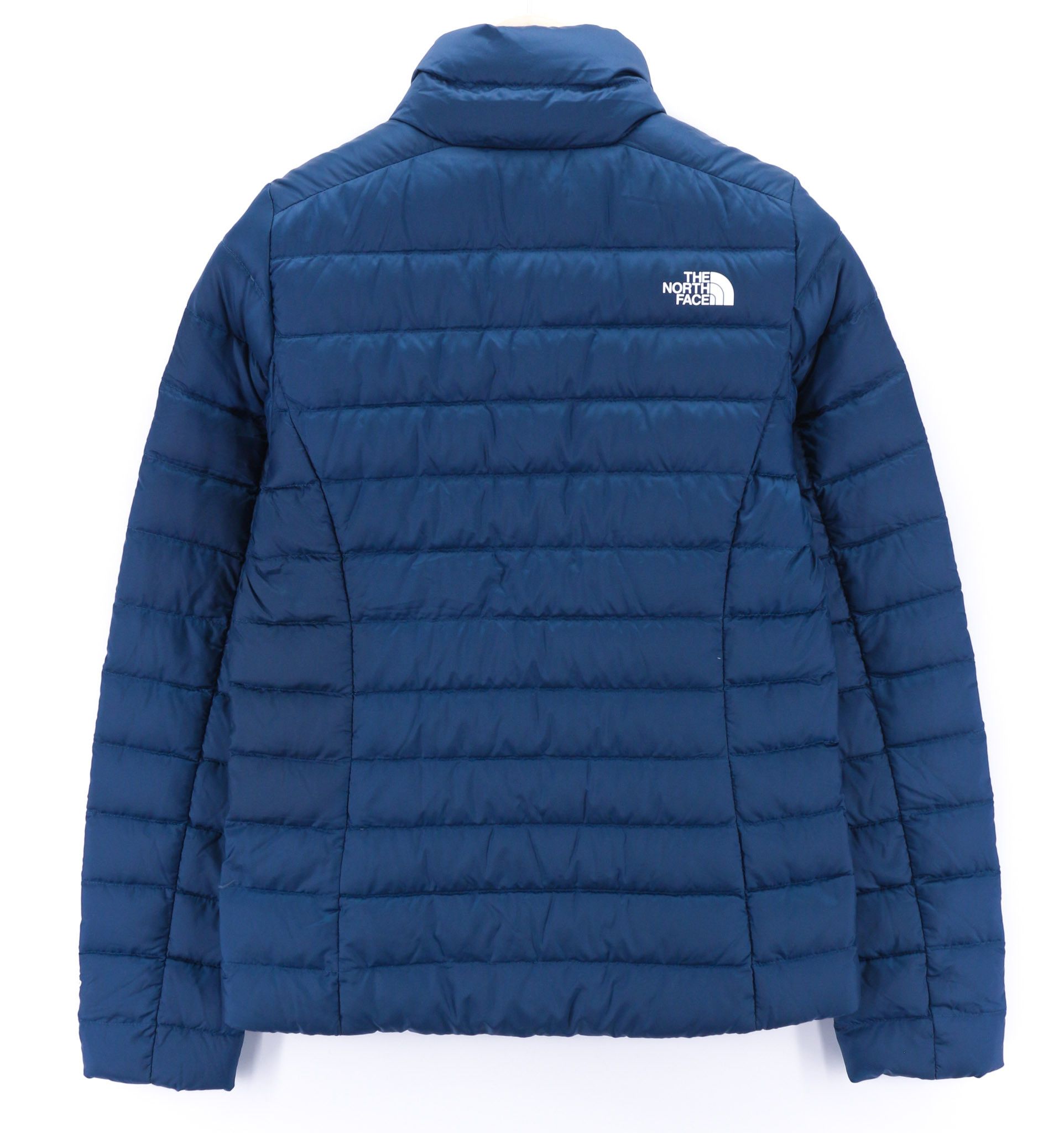 The North Face NF0A4SVN XS 800 Down Blue Lined High Neck Jacket 79746 Size XS / US 0-2 / IT 36-38 - 2 Thumbnail