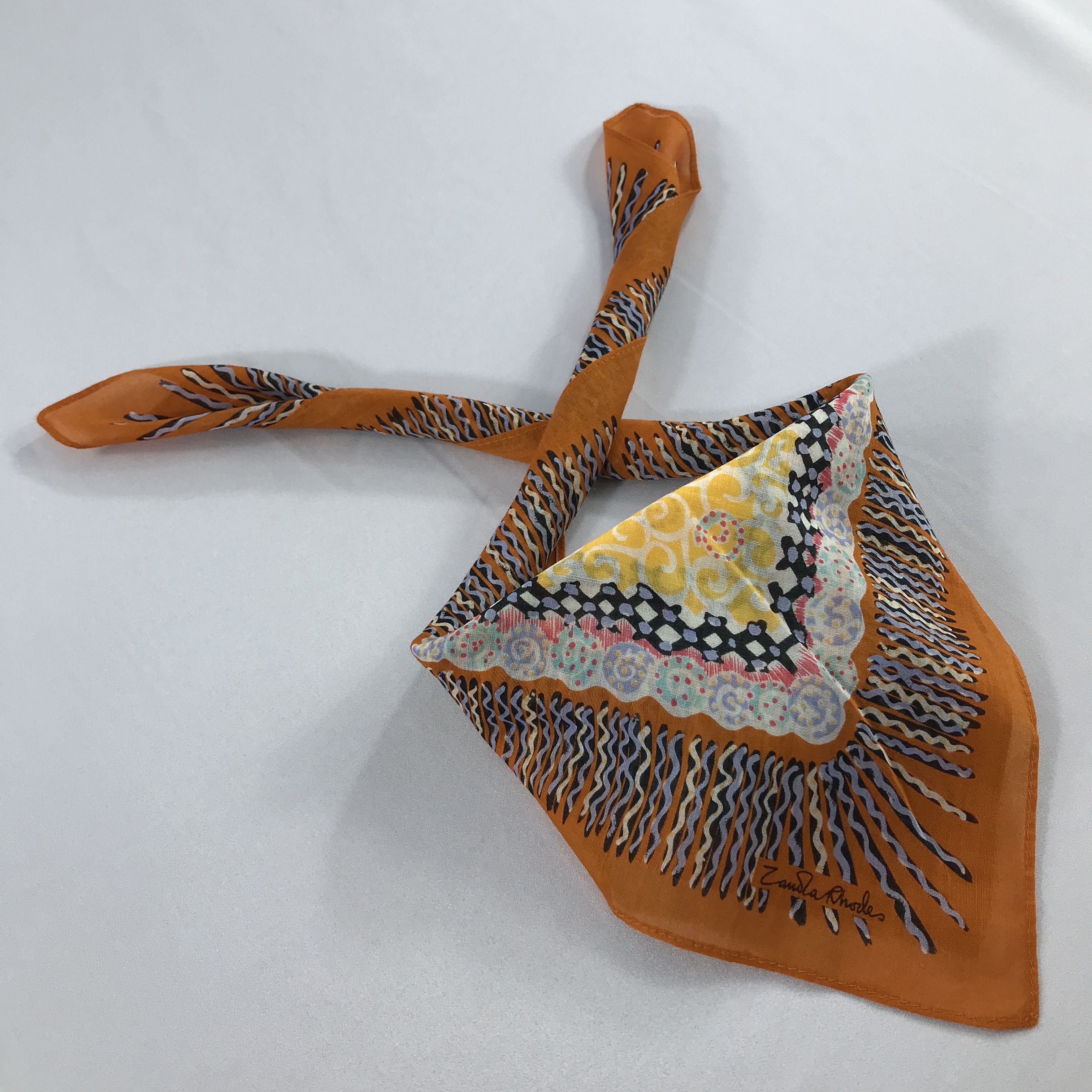Vintage Vintage Bandana / Handkerchief / Neckerchief - S2039 Size ONE SIZE - 4 Thumbnail