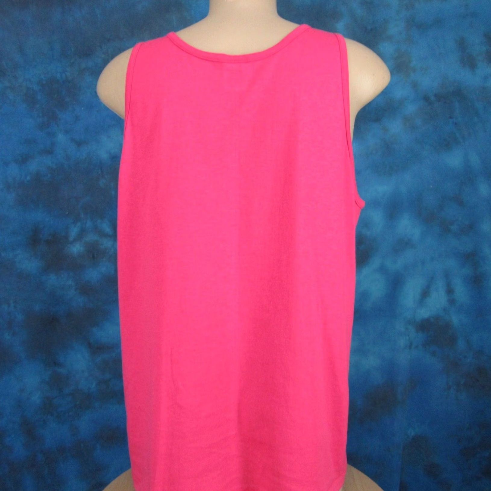 Vintage VINTAGE Nike Shirt Adult L Pink 80s 90s NOS DEADSTOCK Unbranded Cotton Tank Top T-Shirt Loose Fit Mens Size US L / EU 52-54 / 3 - 4 Thumbnail