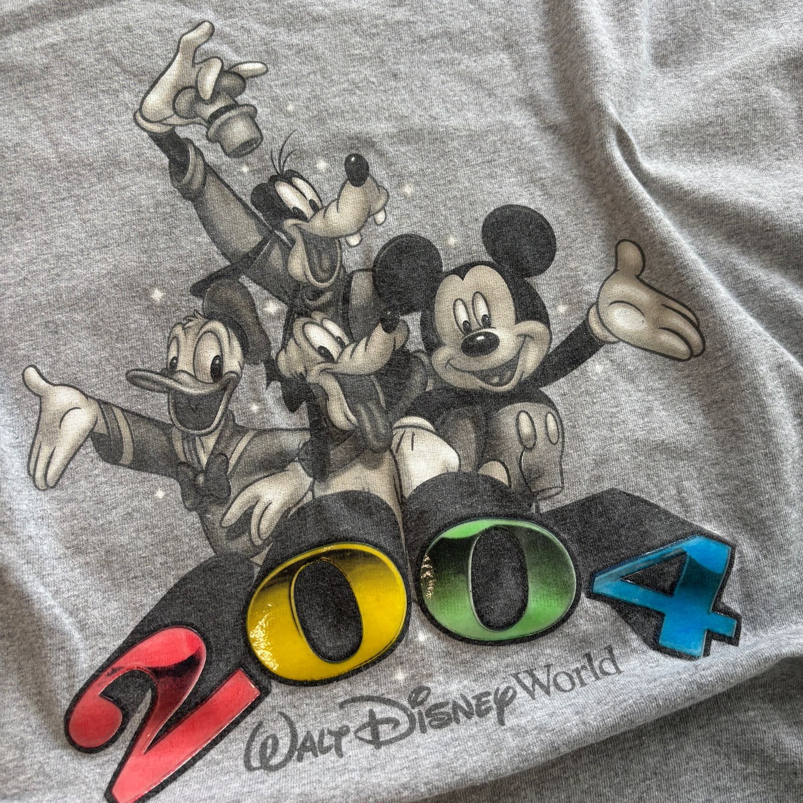 Disney Vintage 2004 Walt Disney World Gel Print Tee Shirt Sz L Size US L / EU 52-54 / 3 - 2 Thumbnail