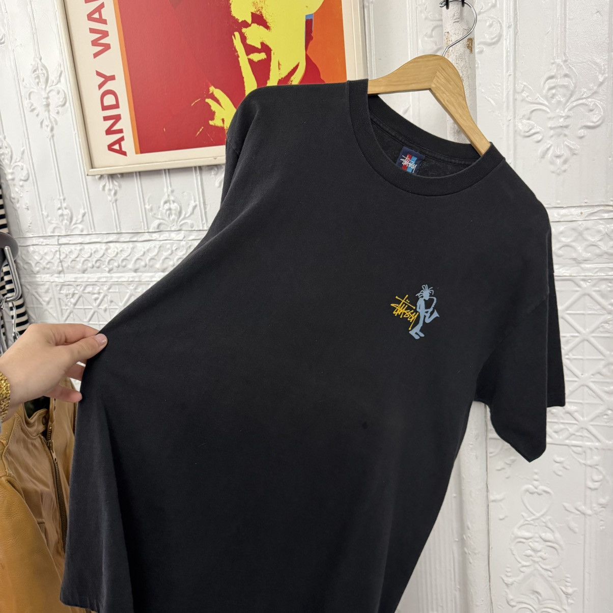 Stussy vintage 1990s stussy jazz mon graphic tee tshirt Size US XL / EU 56 / 4 - 7 Thumbnail